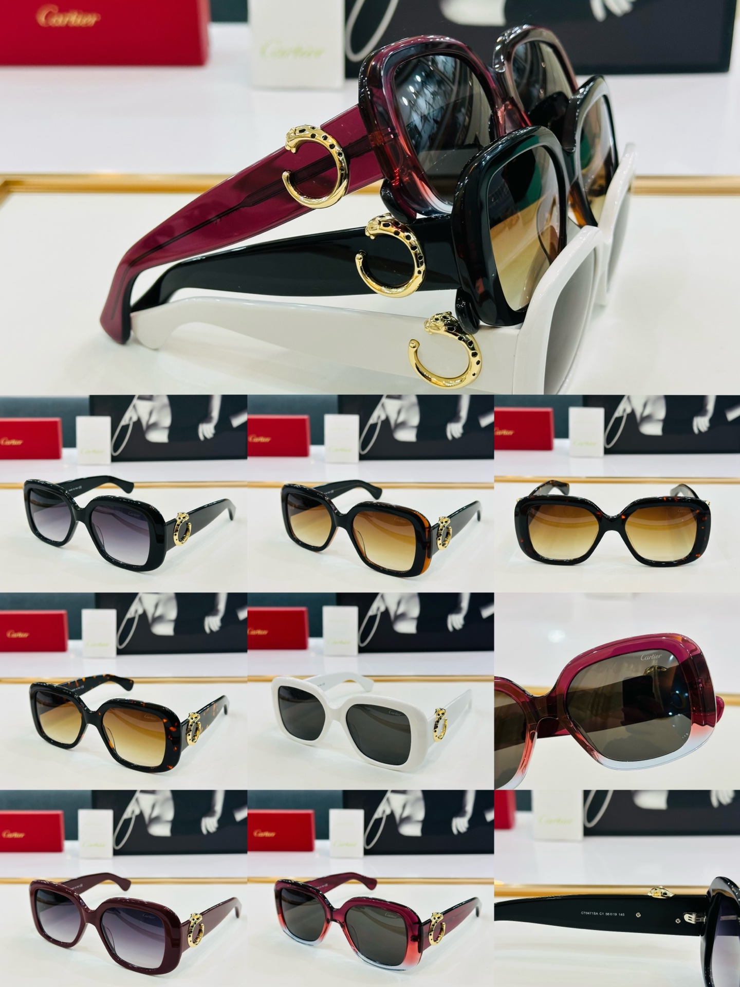 🆕 原版Cartie* 卡家 官网经典款 太阳镜 CT0471SA Size：56口19-145 电镀工