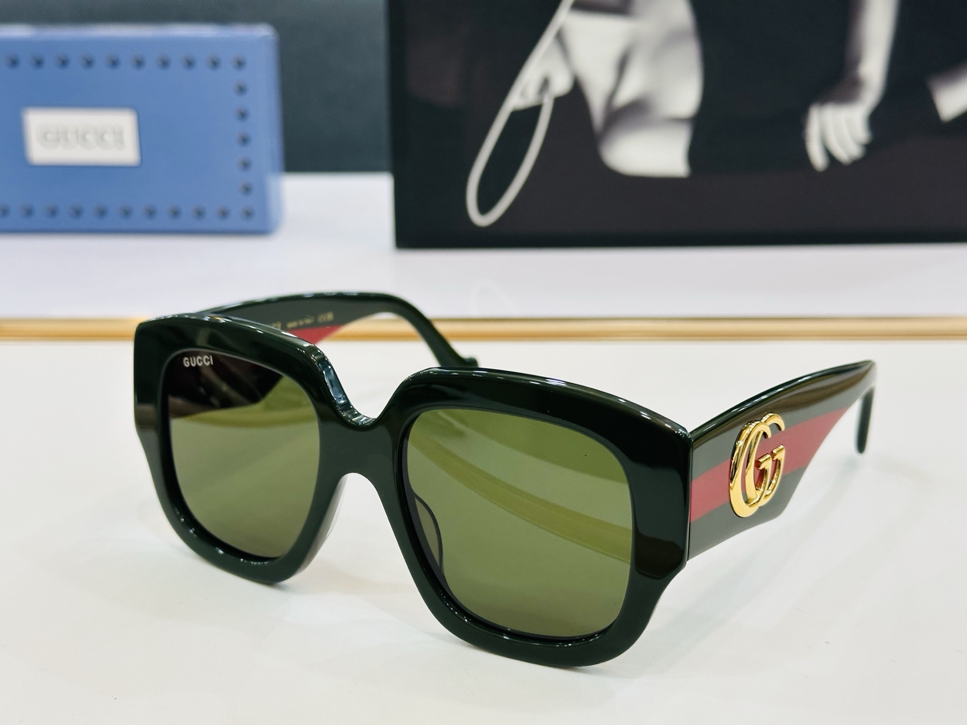 GUCC* 古家 GG1546S 🐝🐝系列 Size：53口20-145 🍁🍁b超绝品质 太阳镜 🔥 