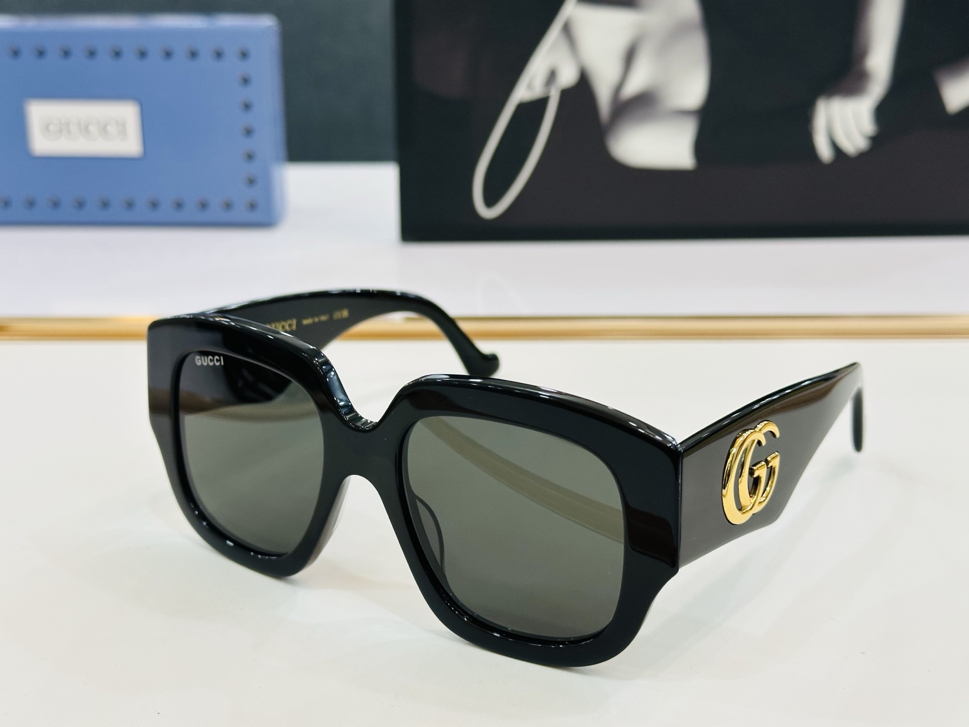 GUCC* 古家 GG1546S 🐝🐝系列 Size：53口20-145 🍁🍁b超绝品质 太阳镜 🔥 