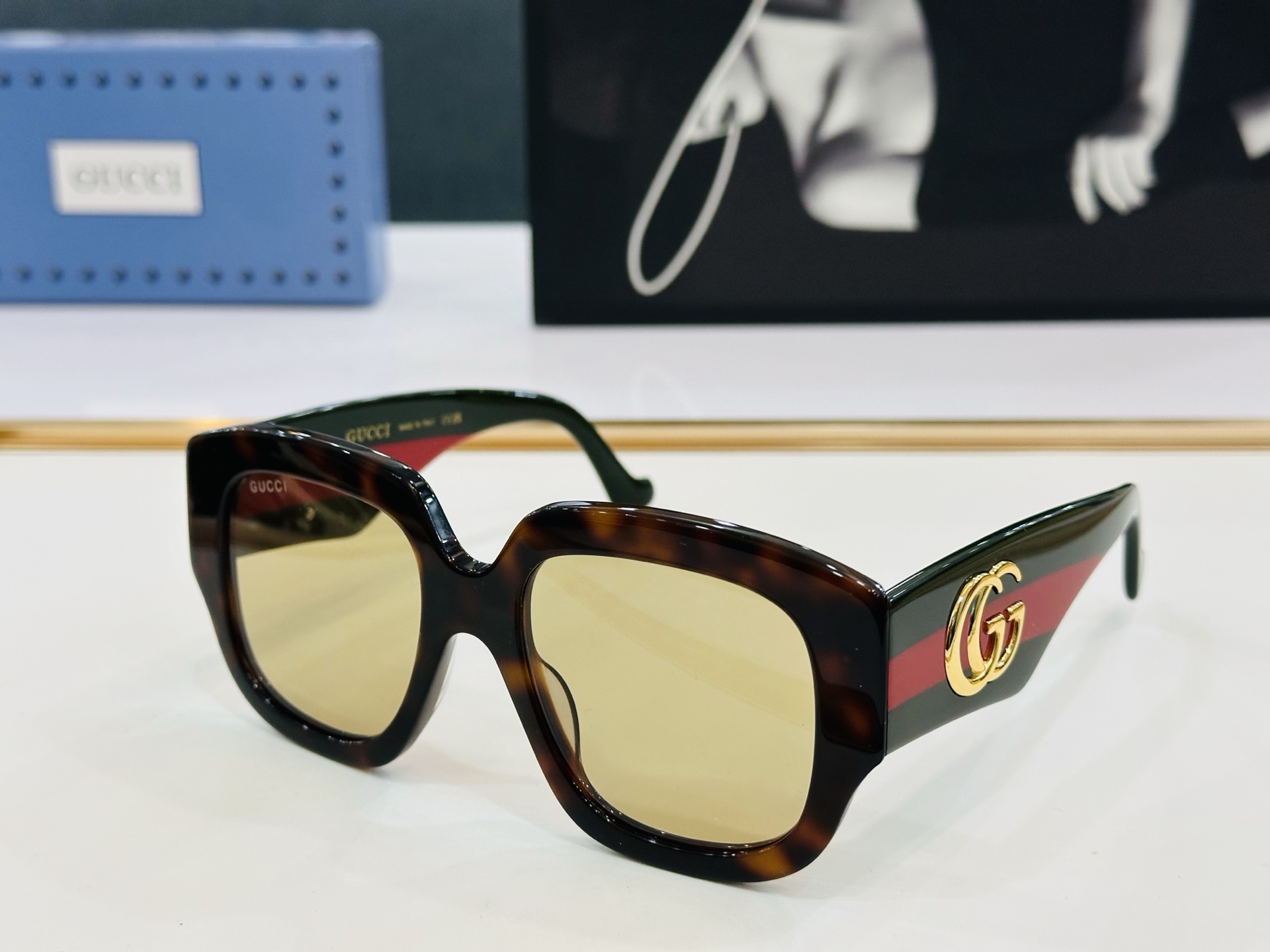 GUCC* 古家 GG1546S 🐝🐝系列 Size：53口20-145 🍁🍁b超绝品质 太阳镜 🔥 