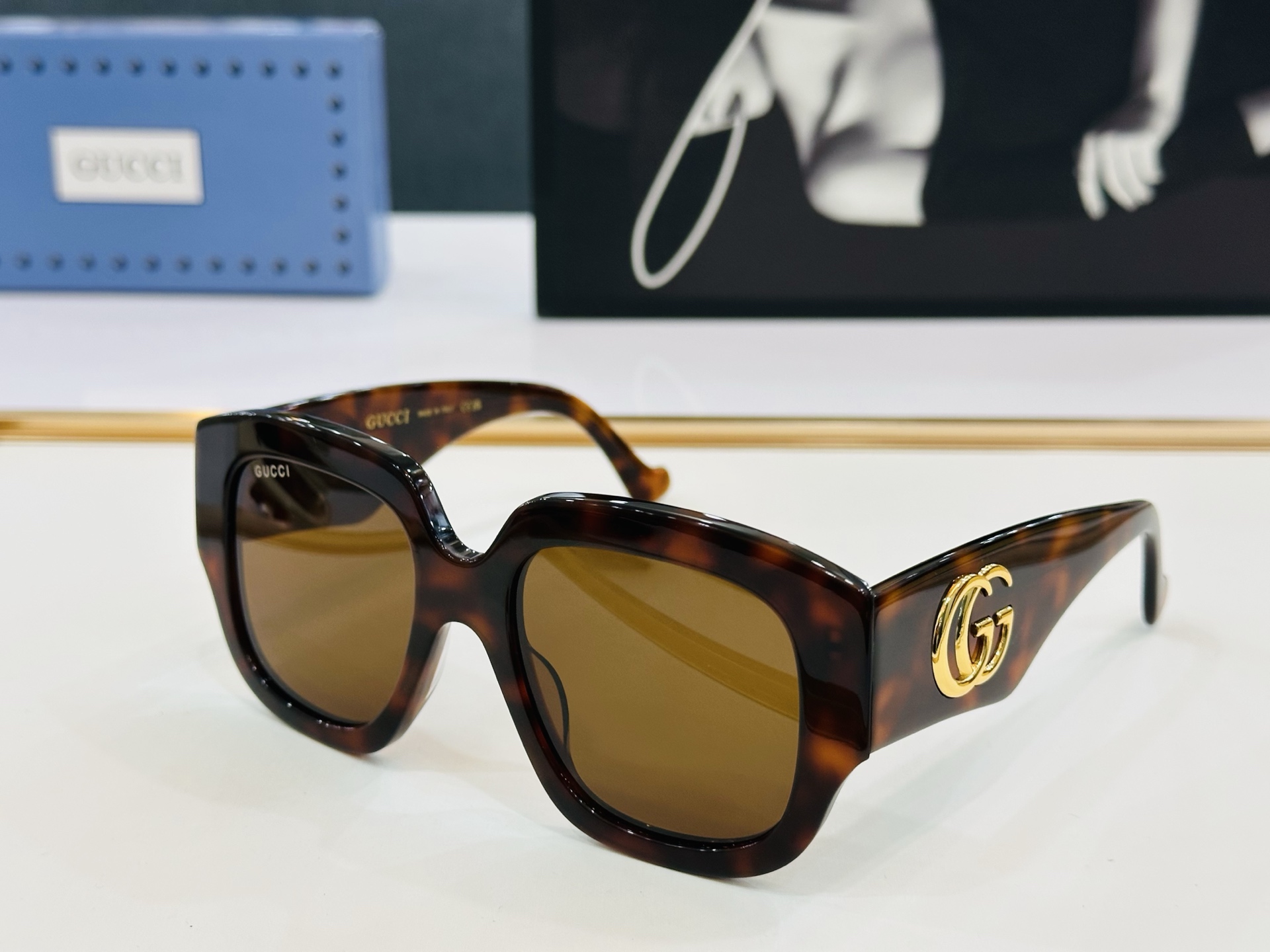 GUCC* 古家 GG1546S 🐝🐝系列 Size：53口20-145 🍁🍁b超绝品质 太阳镜 🔥 