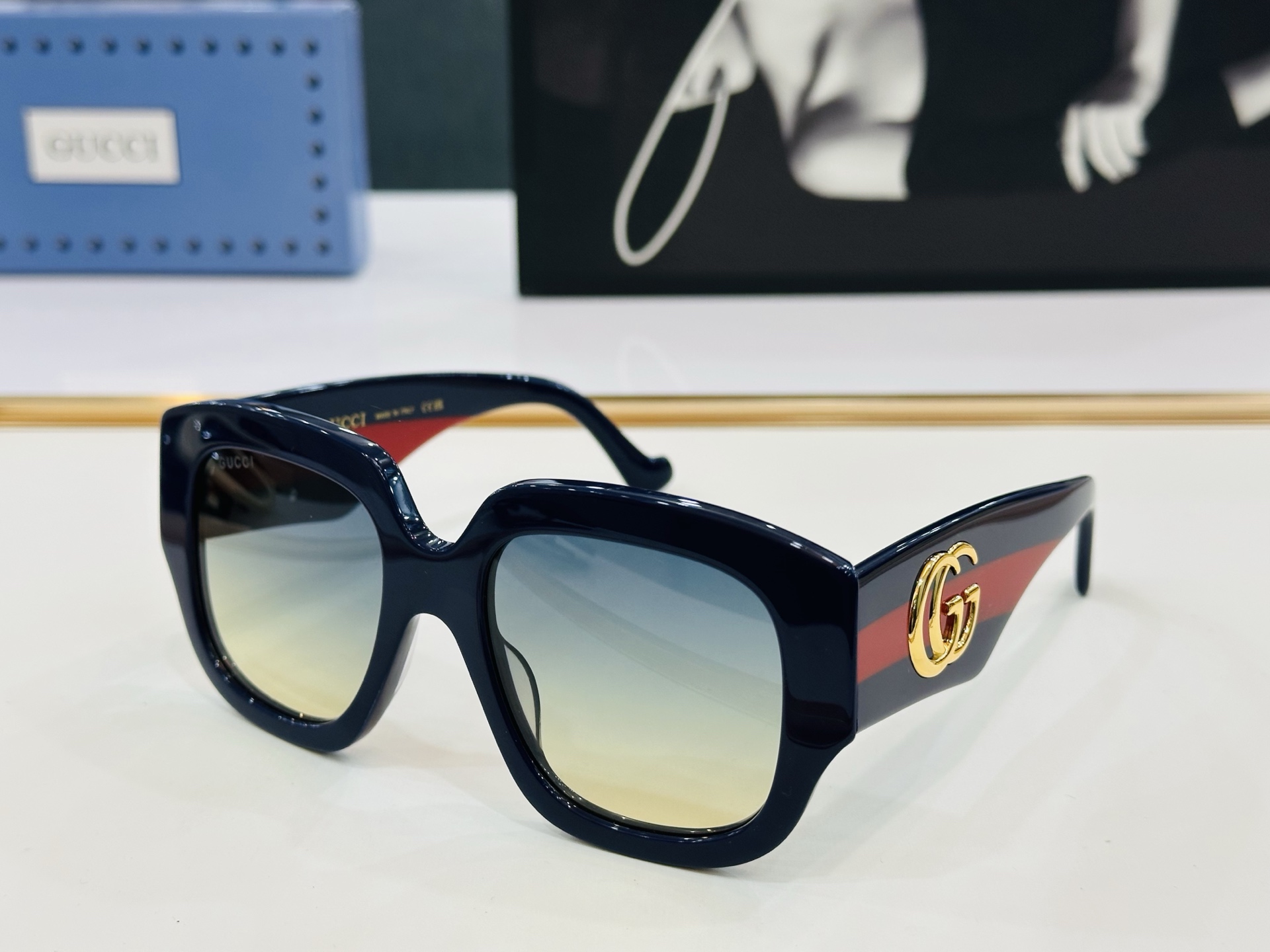 GUCC* 古家 GG1546S 🐝🐝系列 Size：53口20-145 🍁🍁b超绝品质 太阳镜 🔥 