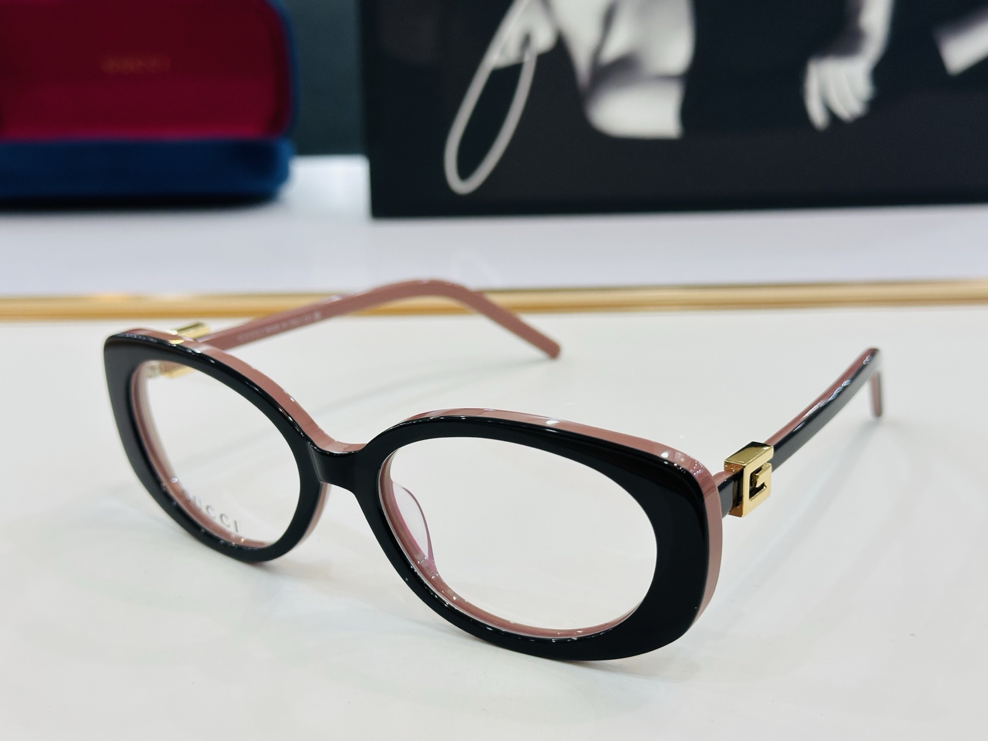 🆕 👏👏GUCC*👍古家GG1684SA Size：55口18-145 搭配镜框🔝Z❤配光架 