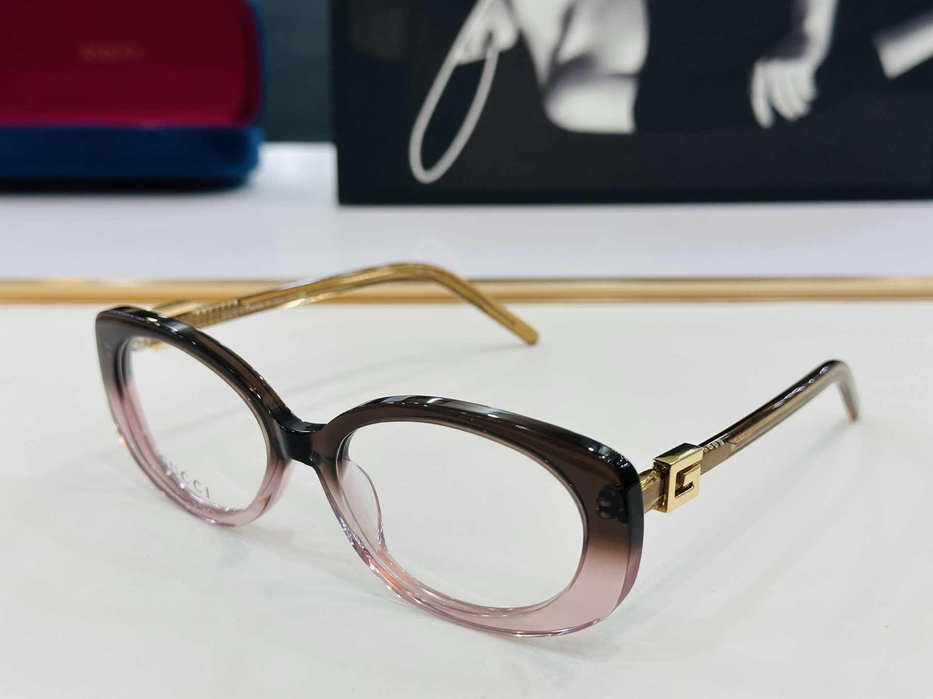 🆕 👏👏GUCC*👍古家GG1684SA Size：55口18-145 搭配镜框🔝Z❤配光架 