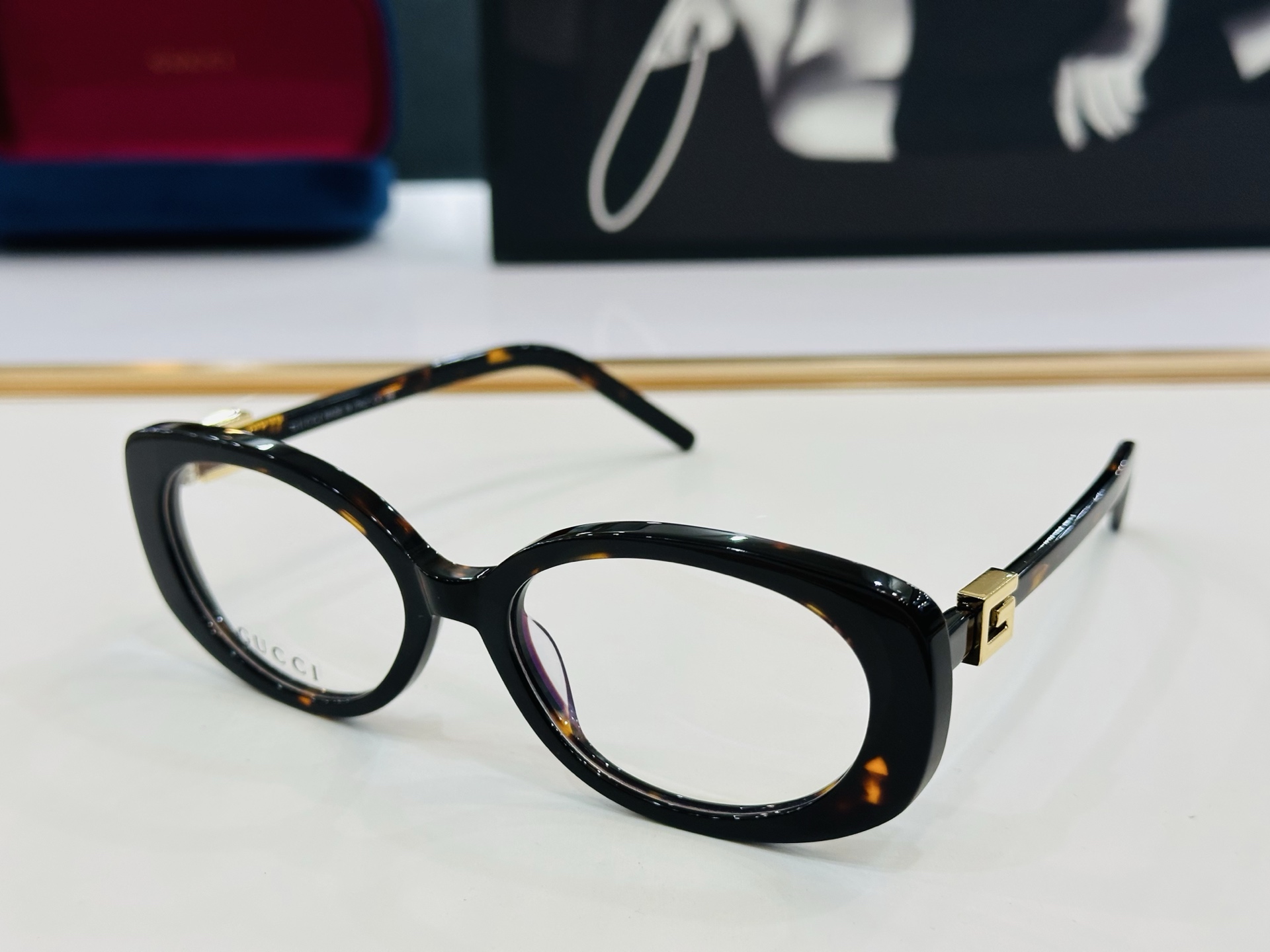 🆕 👏👏GUCC*👍古家GG1684SA Size：55口18-145 搭配镜框🔝Z❤配光架 