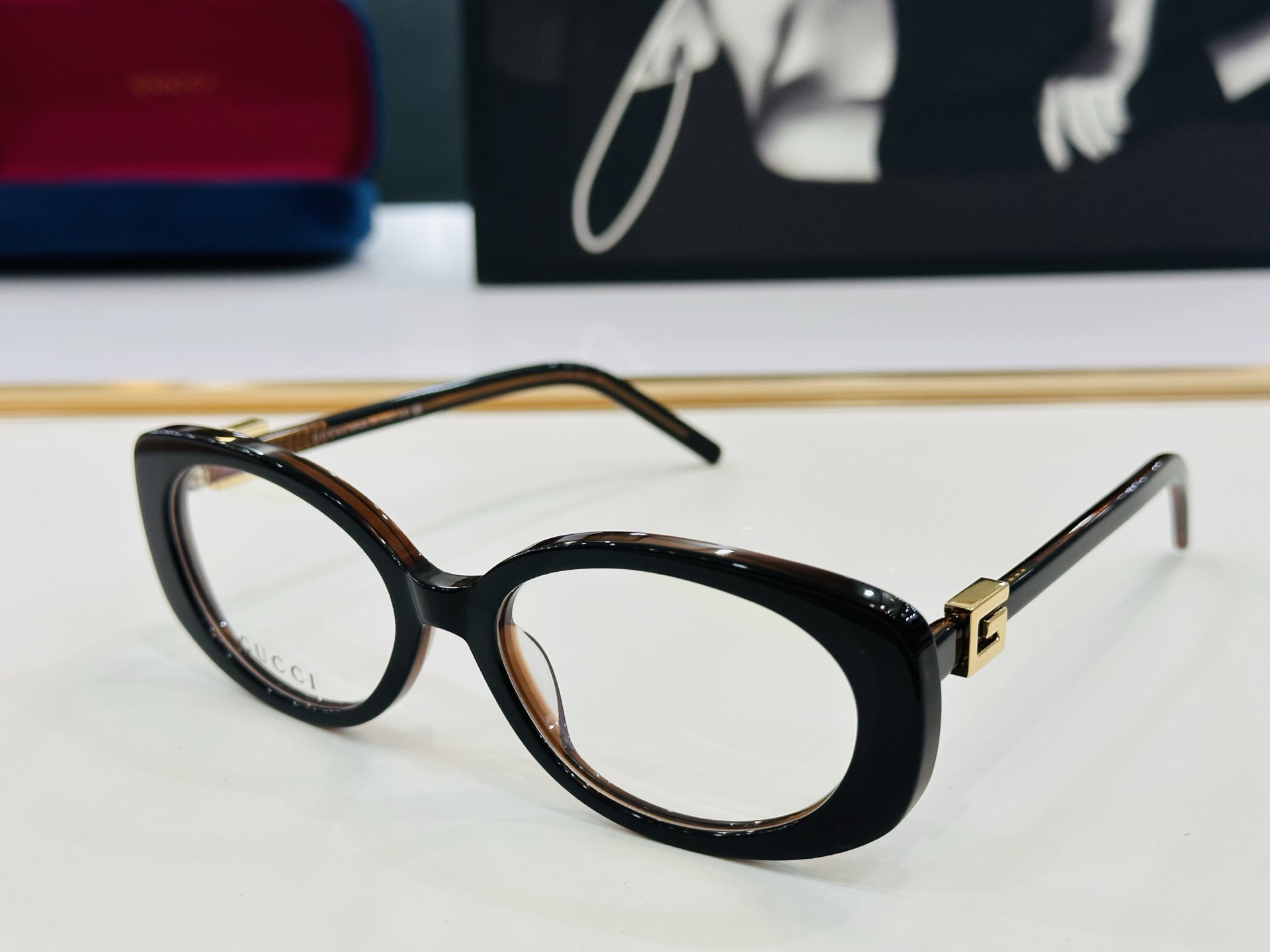 🆕 👏👏GUCC*👍古家GG1684SA Size：55口18-145 搭配镜框🔝Z❤配光架 