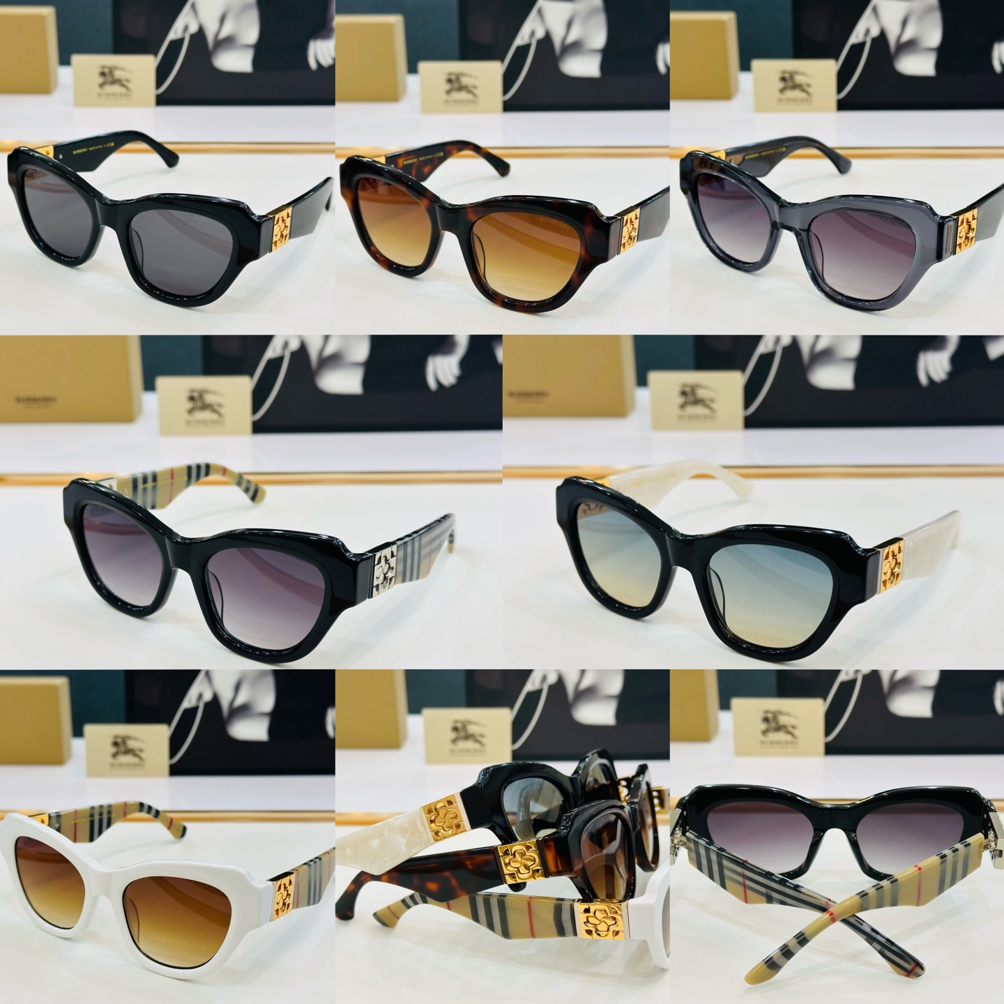 高品质✨BURBERR*✨ 巴家 BE4423  Size：53口20-130 女款太阳眼镜得意🌲🌲 X