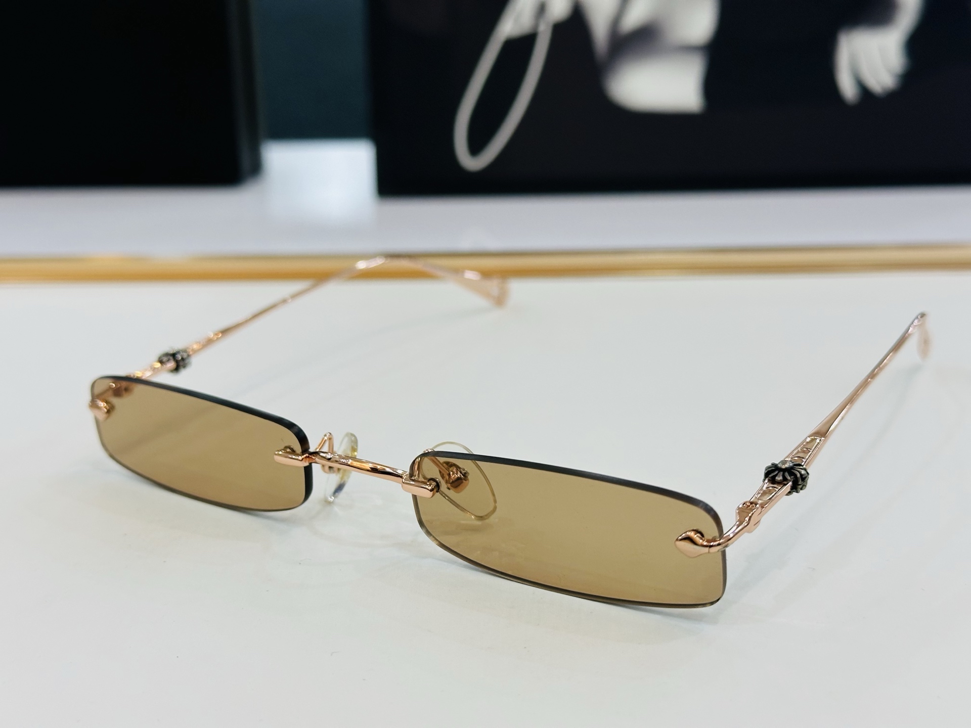 Chromeheart 克罗家 CH5713  Size：54口20-145 精致厚金双色电镀 F金属质