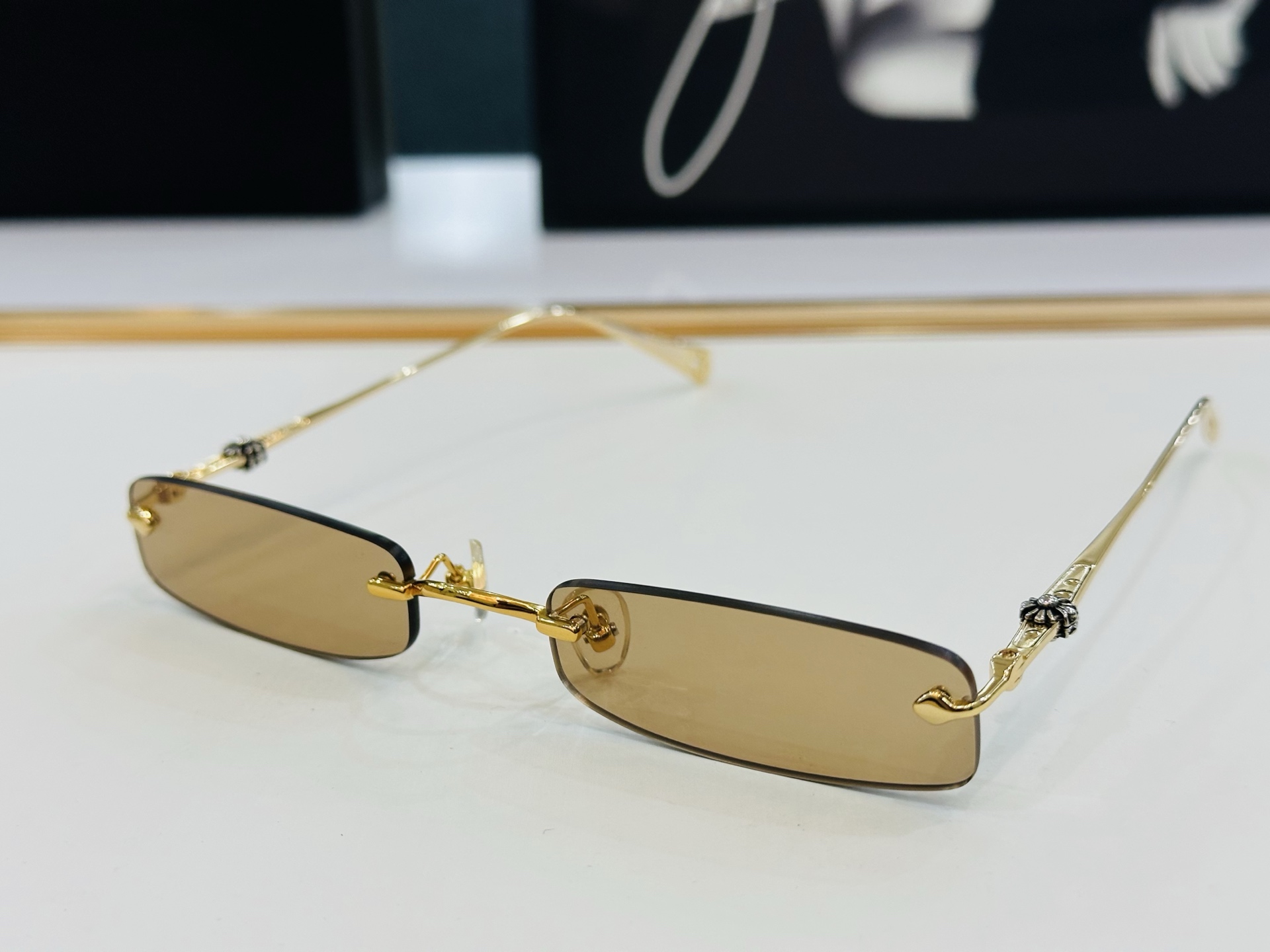 Chromeheart 克罗家 CH5713  Size：54口20-145 精致厚金双色电镀 F金属质