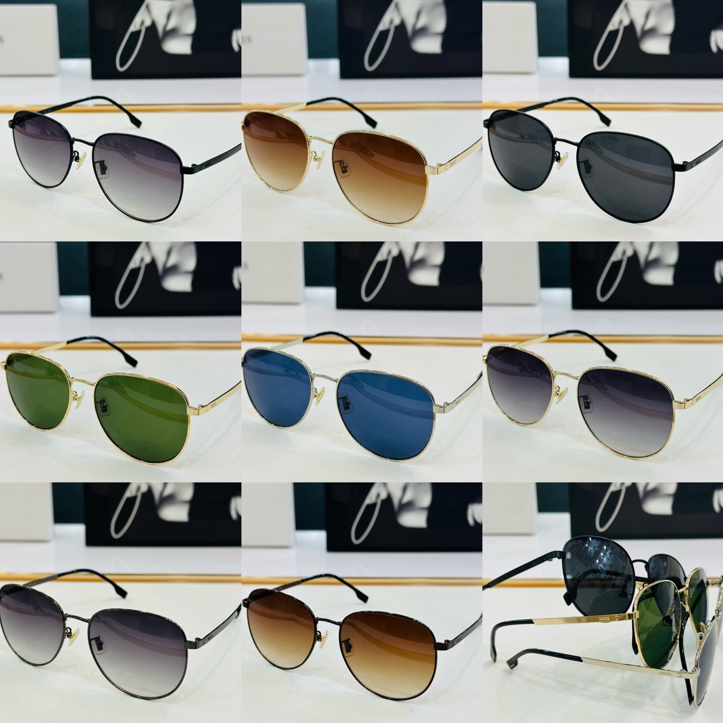 🆕 BOSS 1536/F Size：57口16-140 太阳眼镜 🕶🕶💋高品质 经典不过时框型 C品质