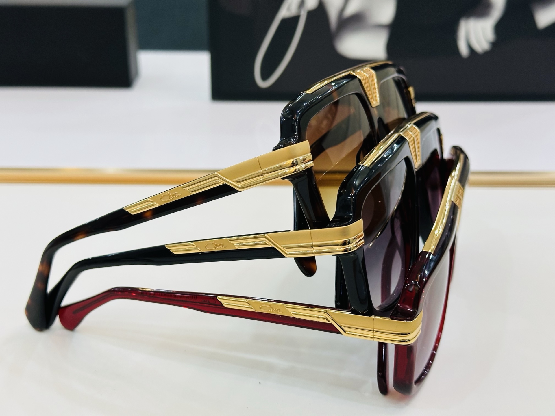 卡加尔 new CAZAL ModelMOD678  Size 59口16-145 曲线和直线大胆组合，