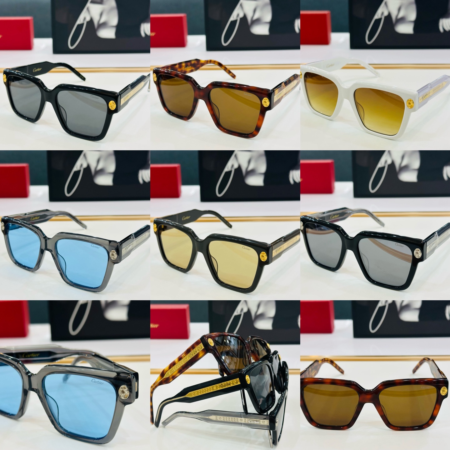 🆕 原版Cartie* 卡家 官网经典款 太阳镜 CT5911   Size：56口18-145 电镀工