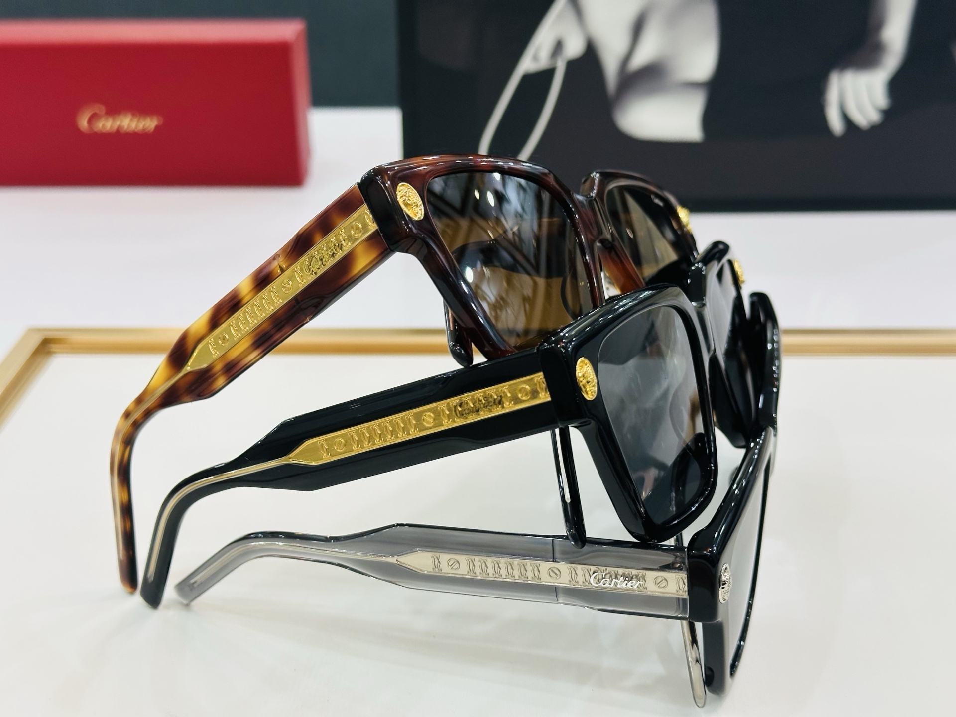 🆕 原版Cartie* 卡家 官网经典款 太阳镜 CT5911   Size：56口18-145 电镀工