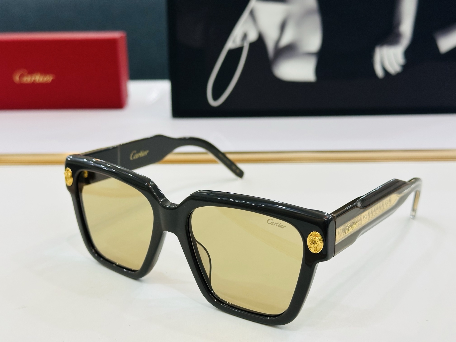 🆕 原版Cartie* 卡家 官网经典款 太阳镜 CT5911   Size：56口18-145 电镀工