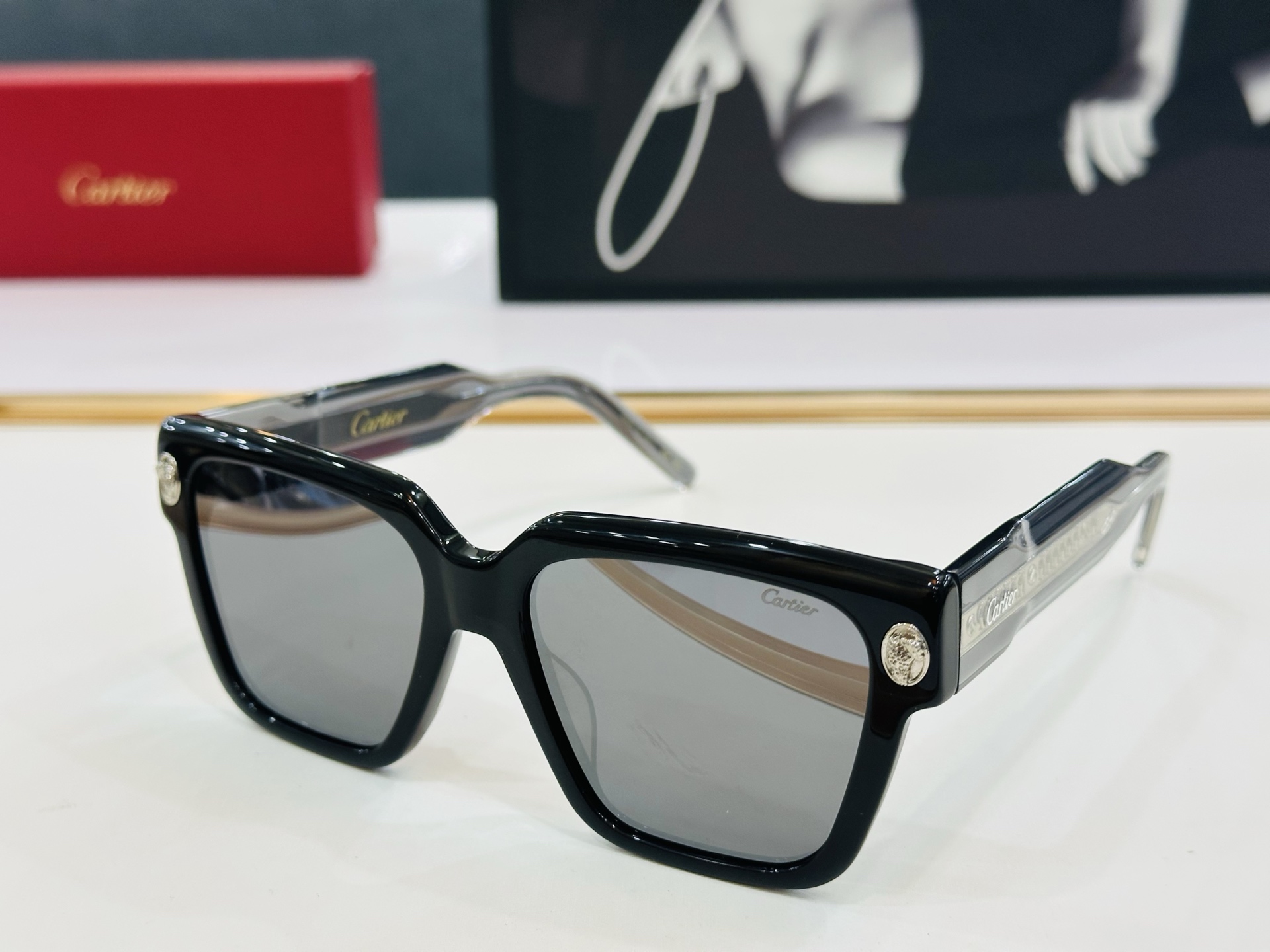 🆕 原版Cartie* 卡家 官网经典款 太阳镜 CT5911   Size：56口18-145 电镀工
