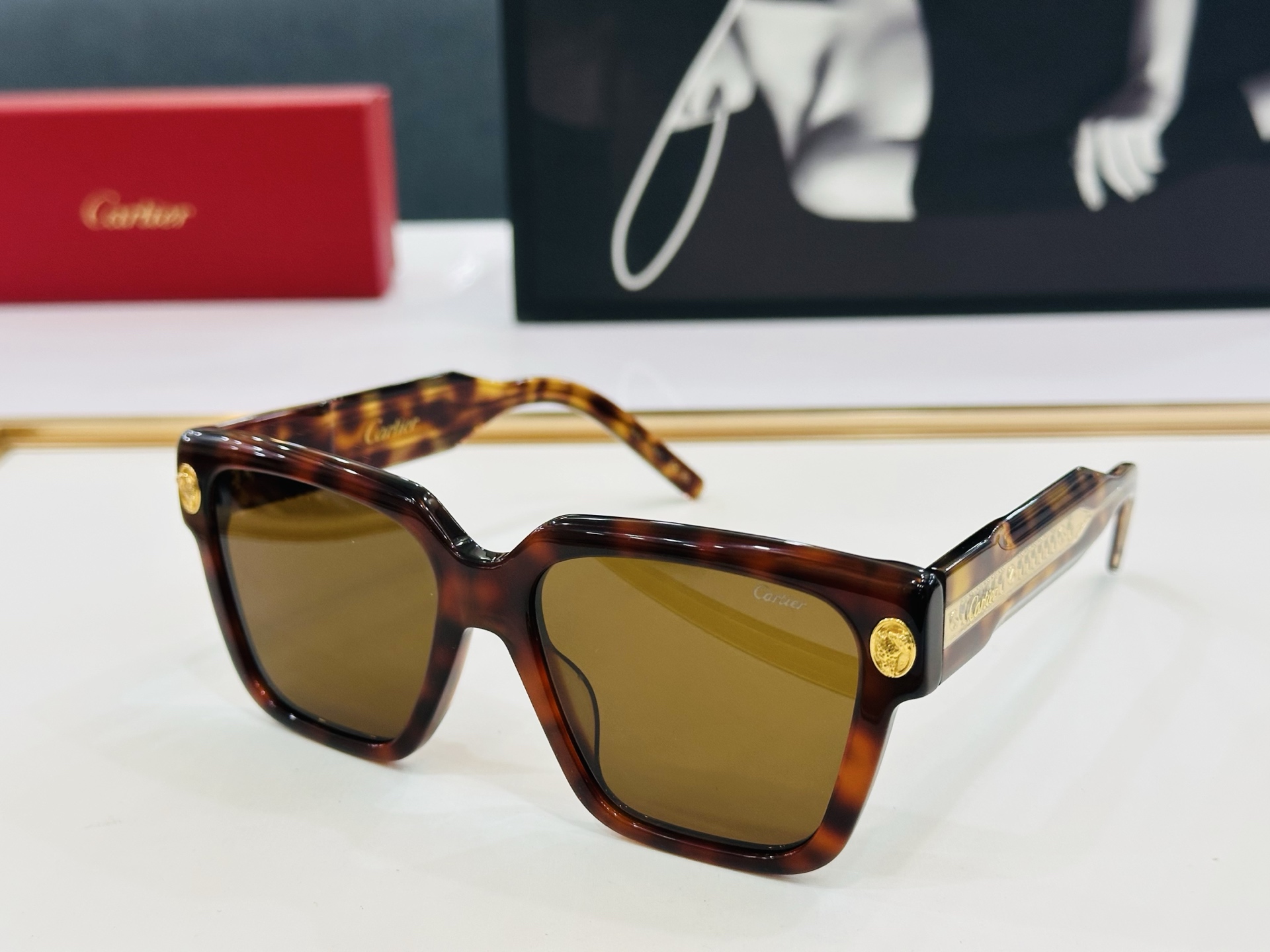 🆕 原版Cartie* 卡家 官网经典款 太阳镜 CT5911   Size：56口18-145 电镀工