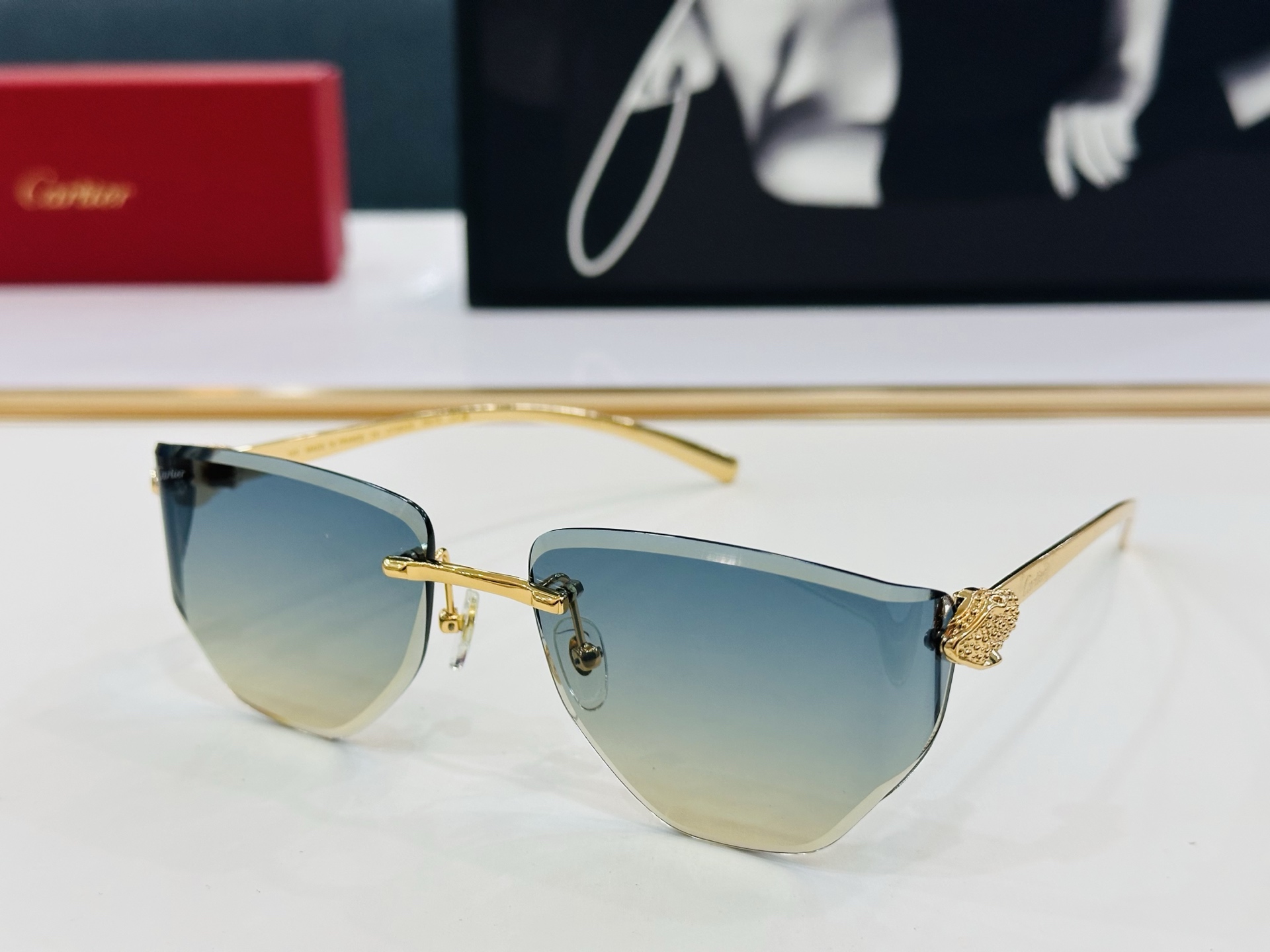 🆕 原版Cartie* 卡家 官网经典款 太阳镜 CT0642S Size：59口17-130 电镀工艺