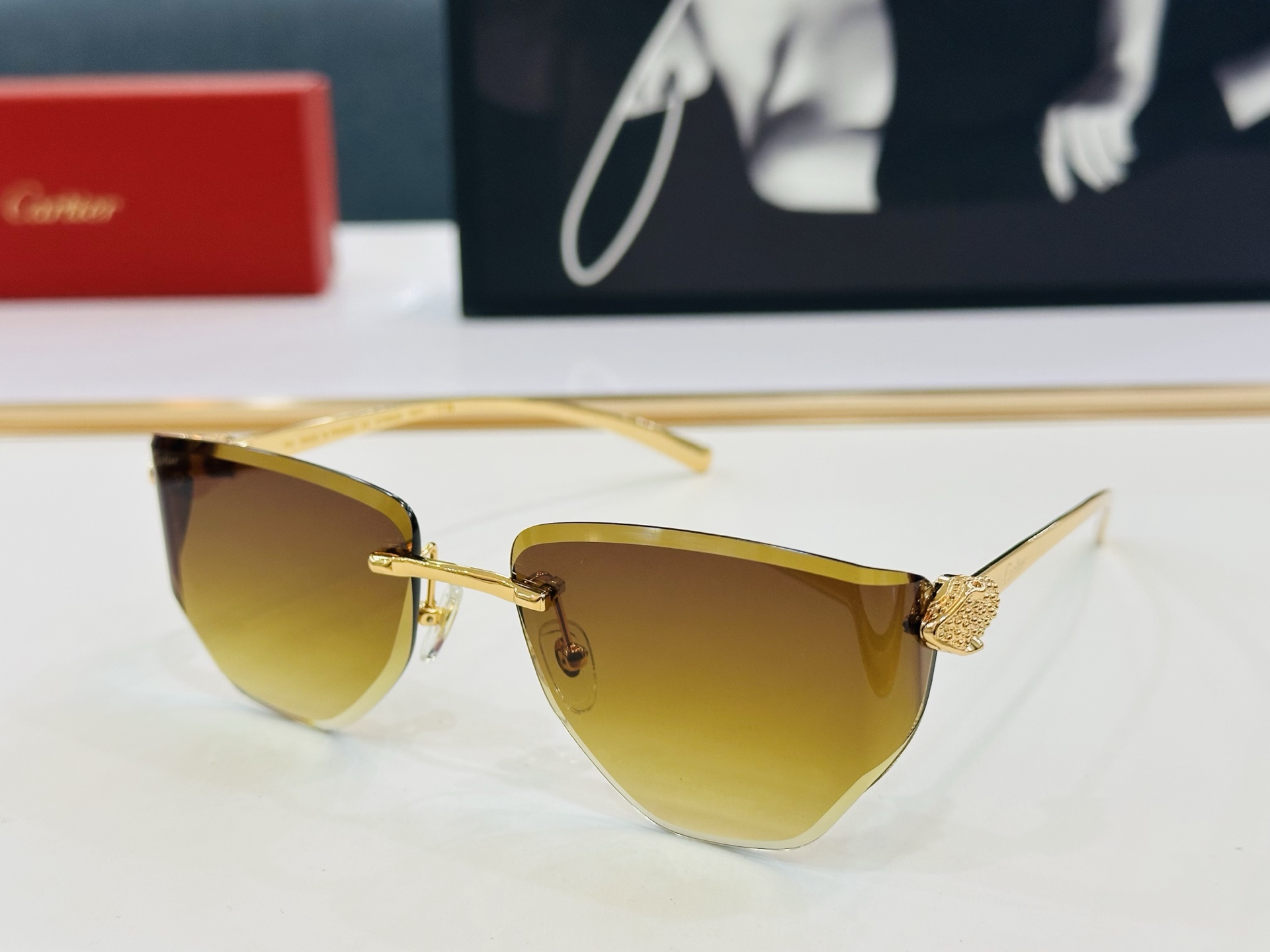 🆕 原版Cartie* 卡家 官网经典款 太阳镜 CT0642S Size：59口17-130 电镀工艺