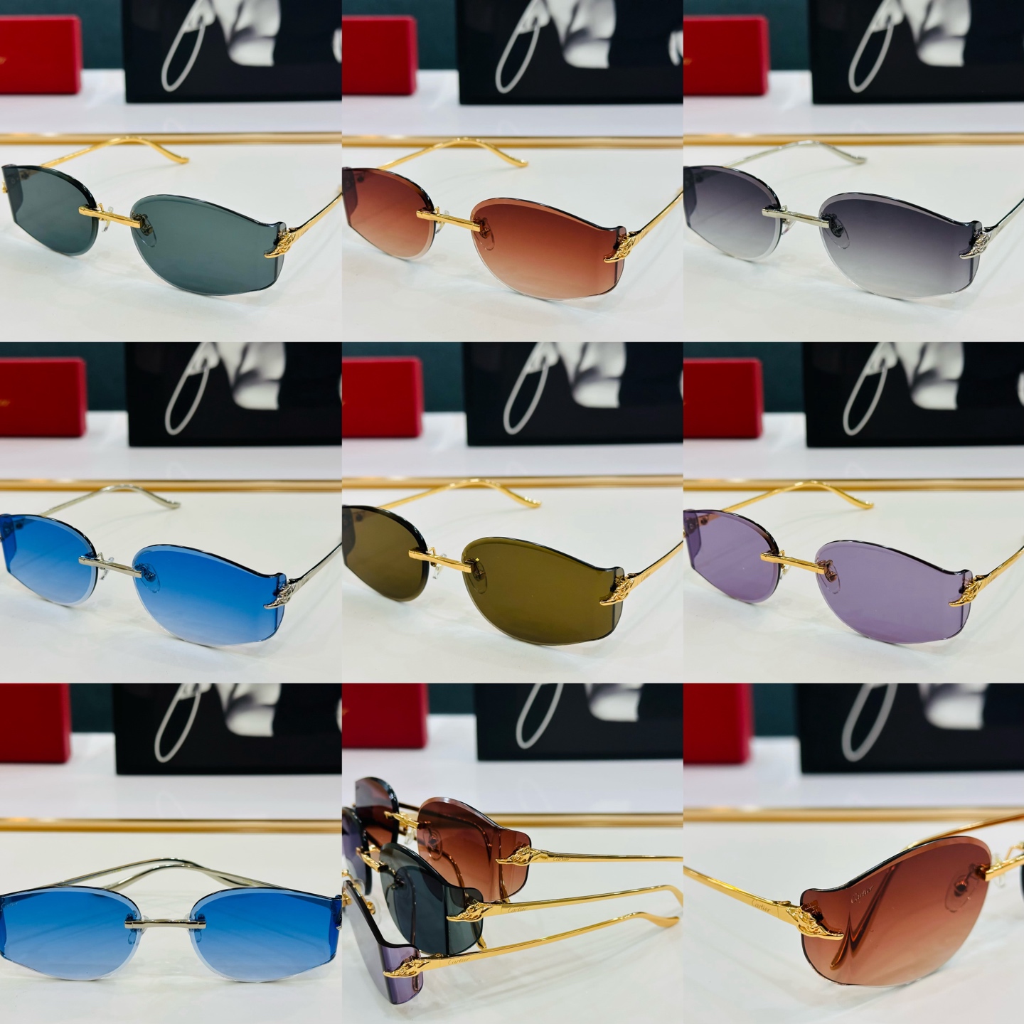 🆕 原版Cartie* 卡家 官网经典款 太阳镜 CT0683S Size：59口18-135  电镀工