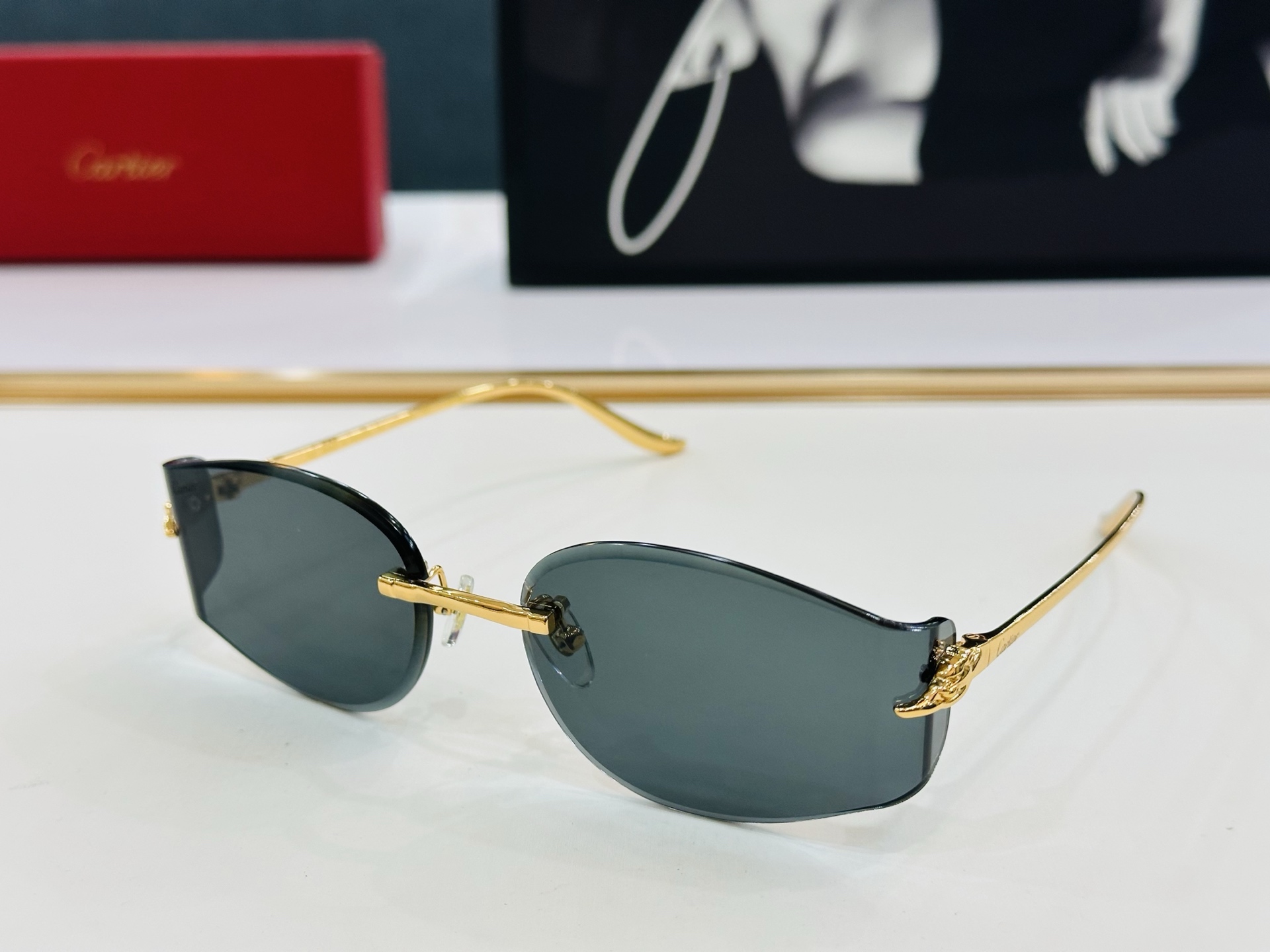 🆕 原版Cartie* 卡家 官网经典款 太阳镜 CT0683S Size：59口18-135  电镀工