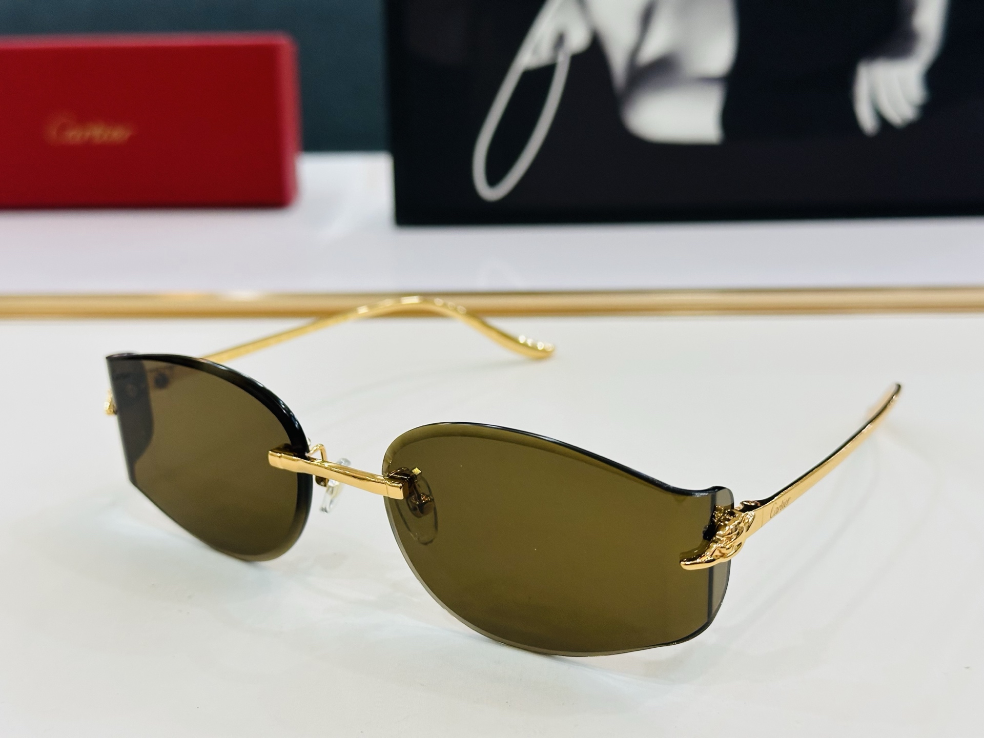 🆕 原版Cartie* 卡家 官网经典款 太阳镜 CT0683S Size：59口18-135  电镀工