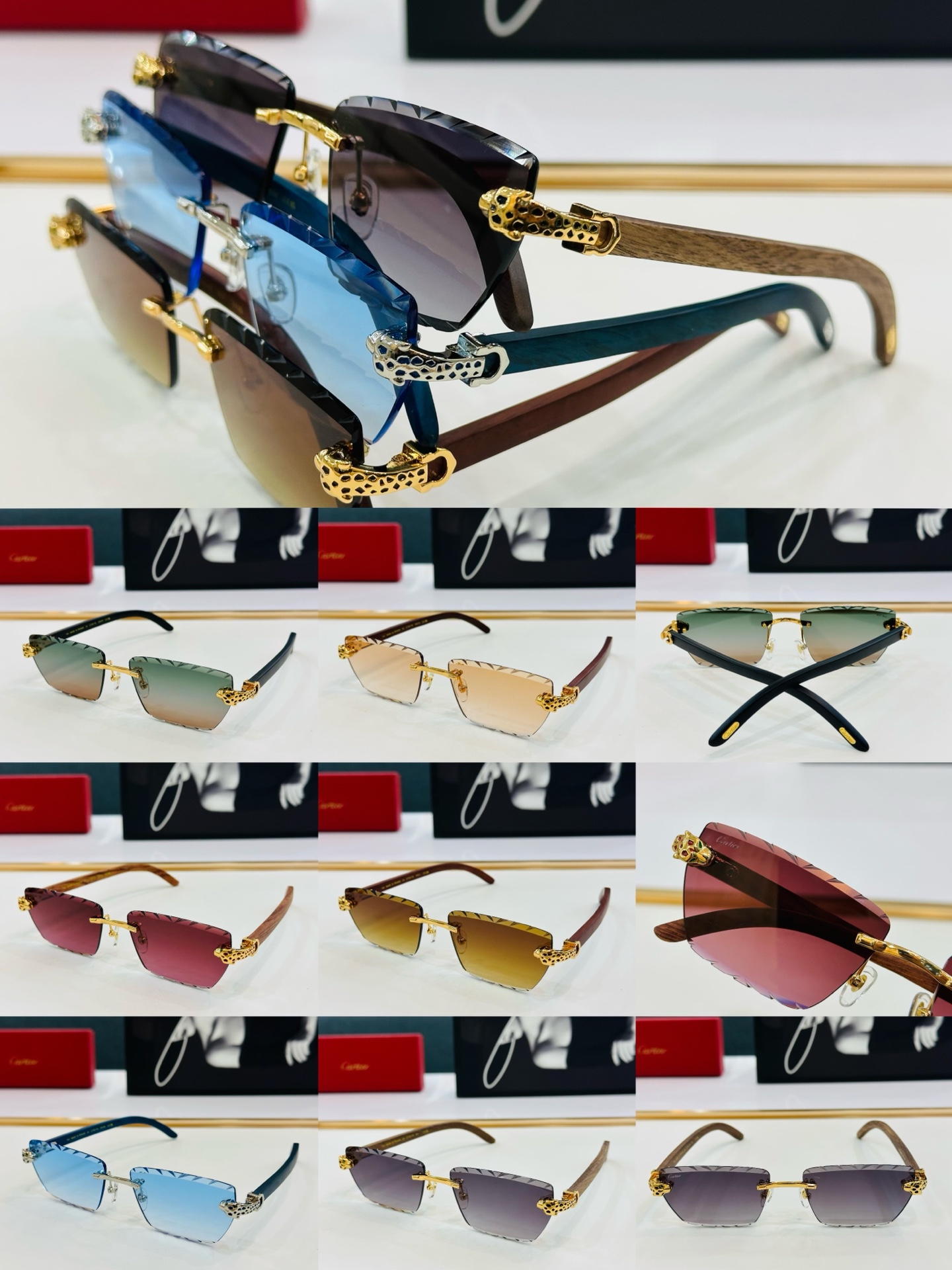 🆕 原版Cartie* 卡家 官网经典款 太阳镜 CT0617S Size：57口18-145 电镀工艺