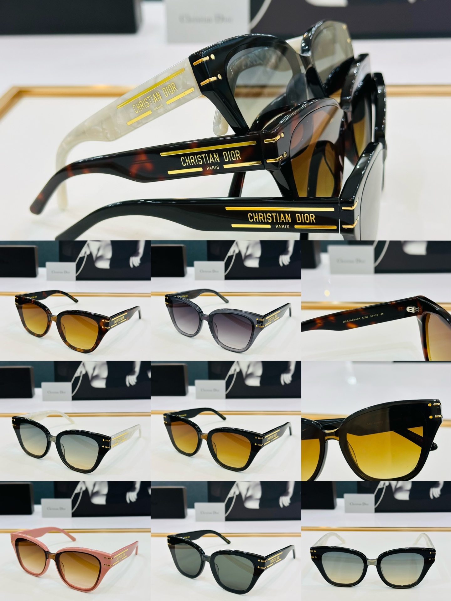 🔻🔻🔻DIO* DSGTA29UCR 迪家 Size：53口20-145春夏款墨镜 😎🔆🔥🔥搭配镜腿精致