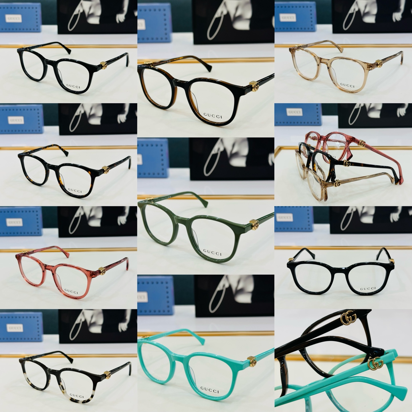 🆕 👏👏GUCC*👍古家GG1981Size：53口19-145 搭配镜框🔝Z❤配光架 