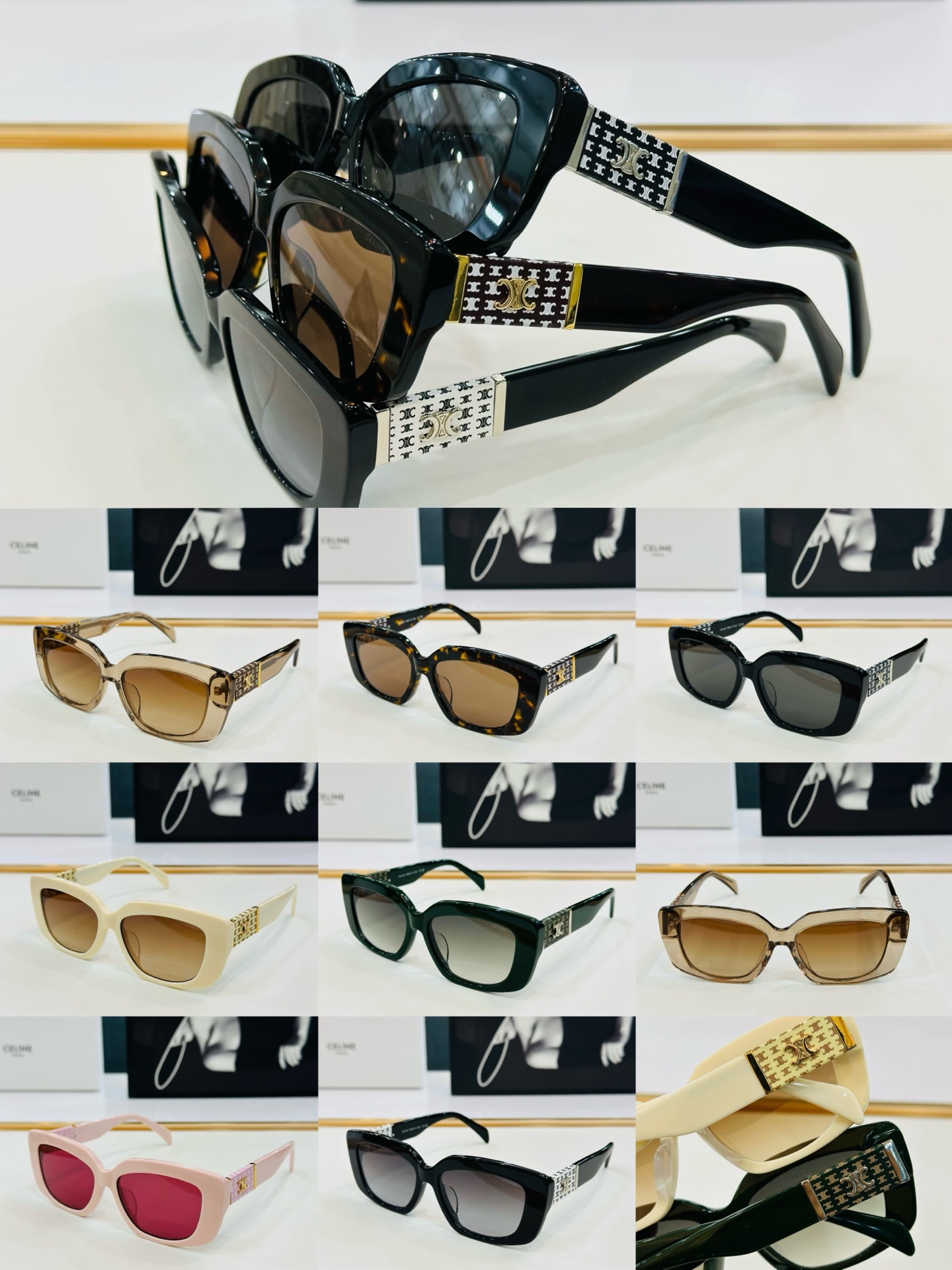 【CELINE】赛琳 CL40168U  Size：55口16-145  一直热销的款式，欧美风 光泽度