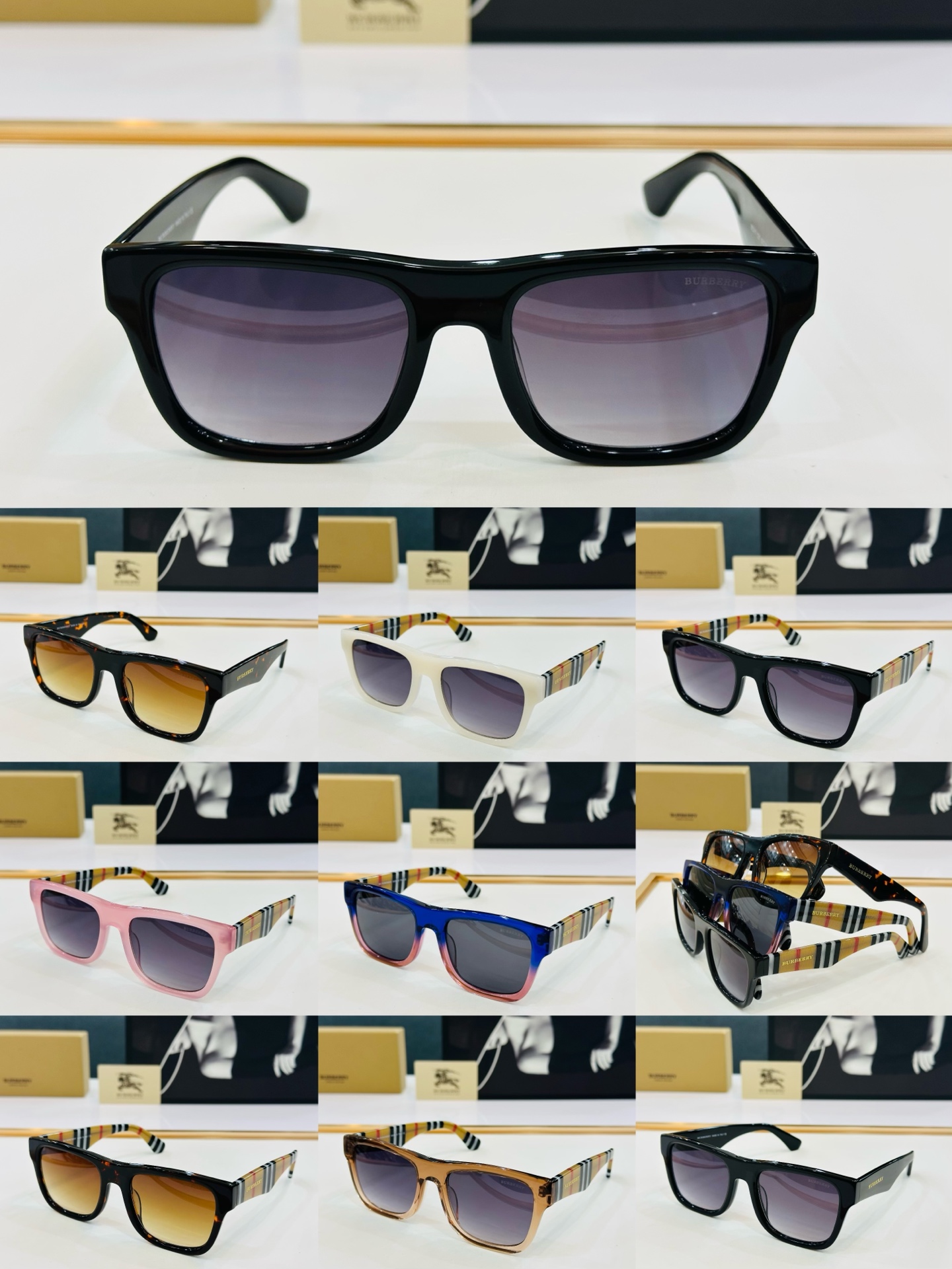 新款 BURBERR*🔻巴家 BE2411   百搭镜架Size：55口20-145 高品质 到货 🌲🌲