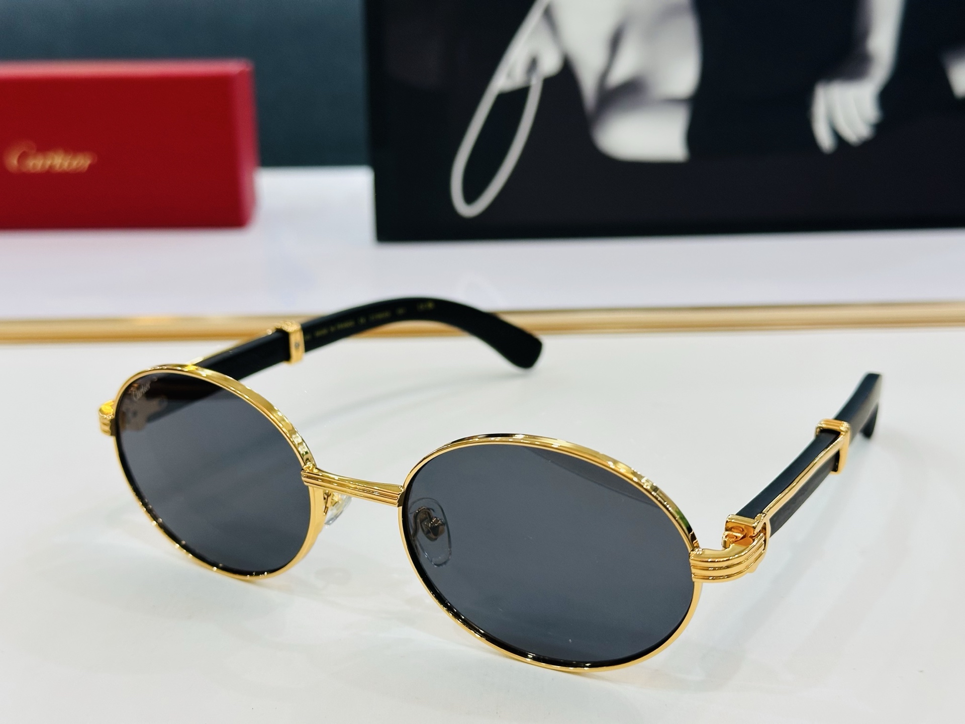 🆕 原版Cartie* 卡家 官网经典款 太阳镜 CT0612S Size：58口21-145 电镀工艺