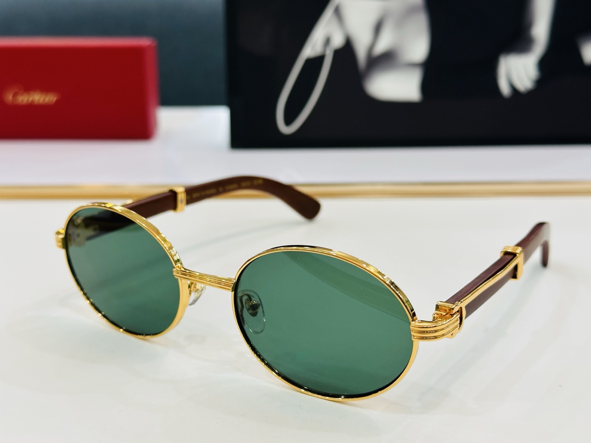🆕 原版Cartie* 卡家 官网经典款 太阳镜 CT0612S Size：58口21-145 电镀工艺