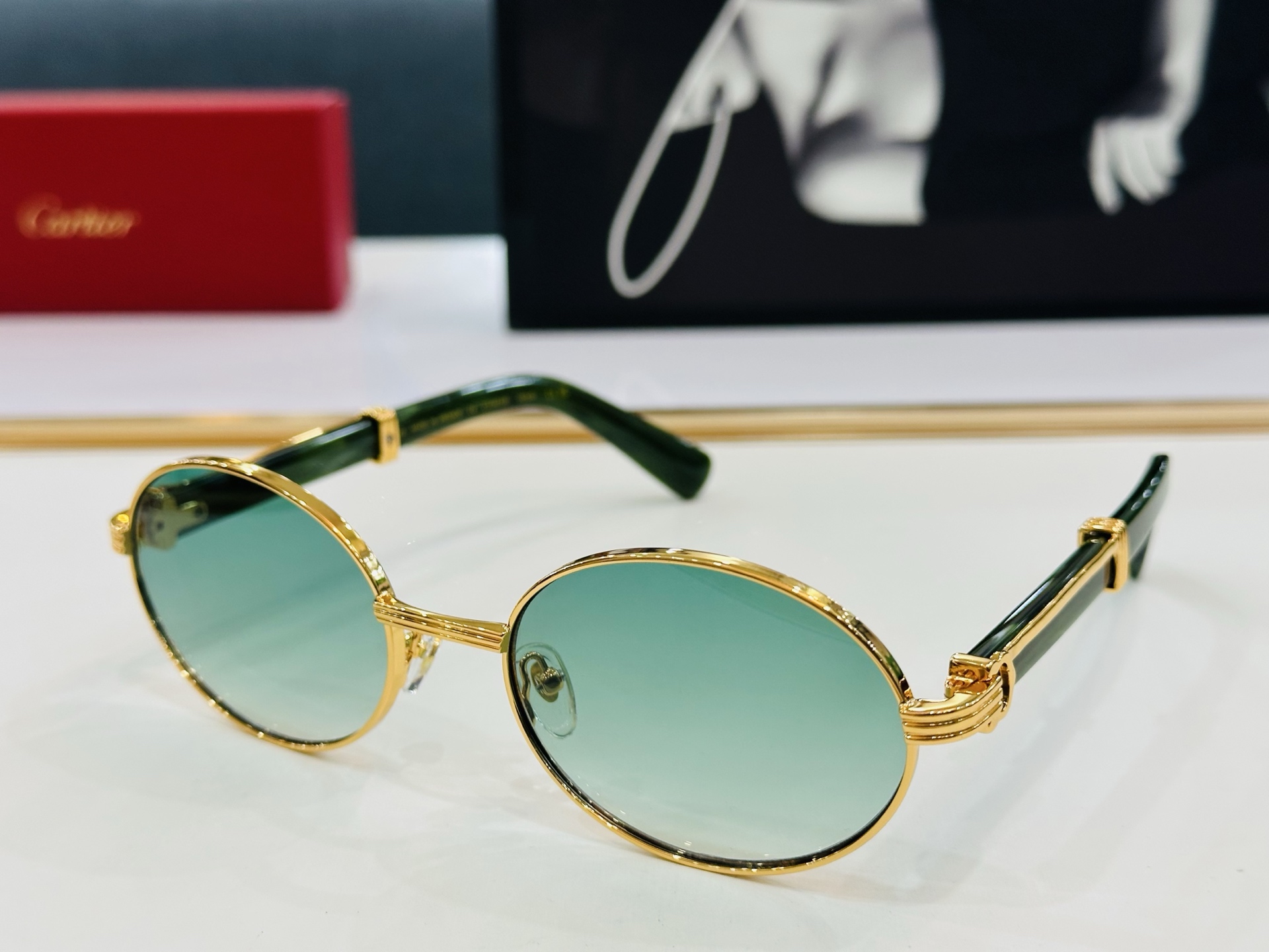 🆕 原版Cartie* 卡家 官网经典款 太阳镜 CT0612S Size：58口21-145 电镀工艺