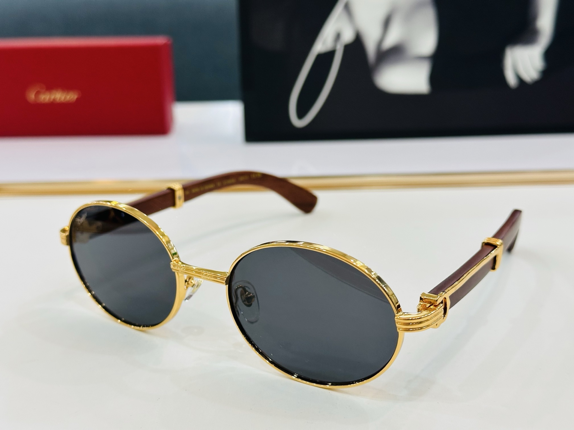 🆕 原版Cartie* 卡家 官网经典款 太阳镜 CT0612S Size：58口21-145 电镀工艺