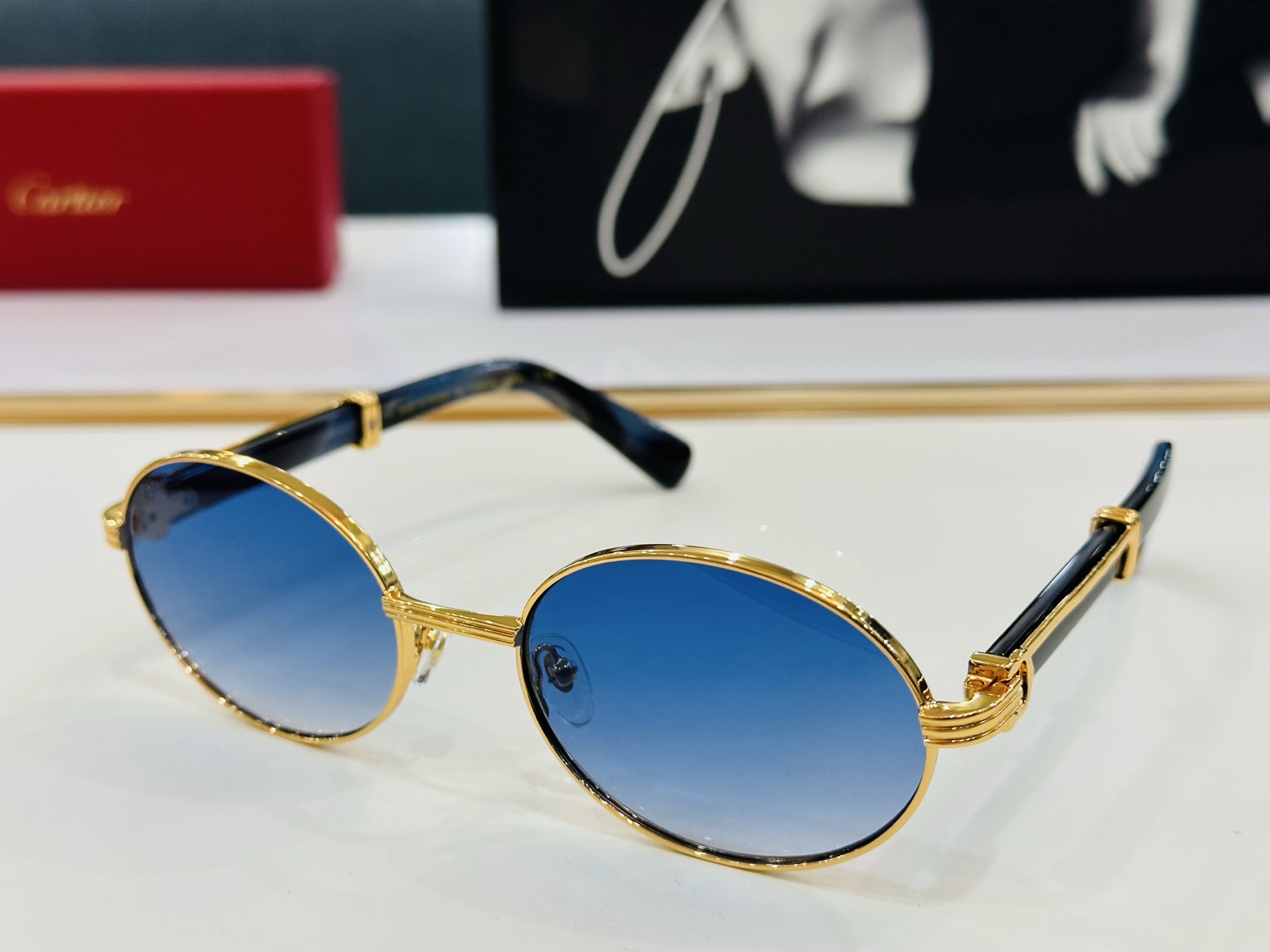 🆕 原版Cartie* 卡家 官网经典款 太阳镜 CT0612S Size：58口21-145 电镀工艺