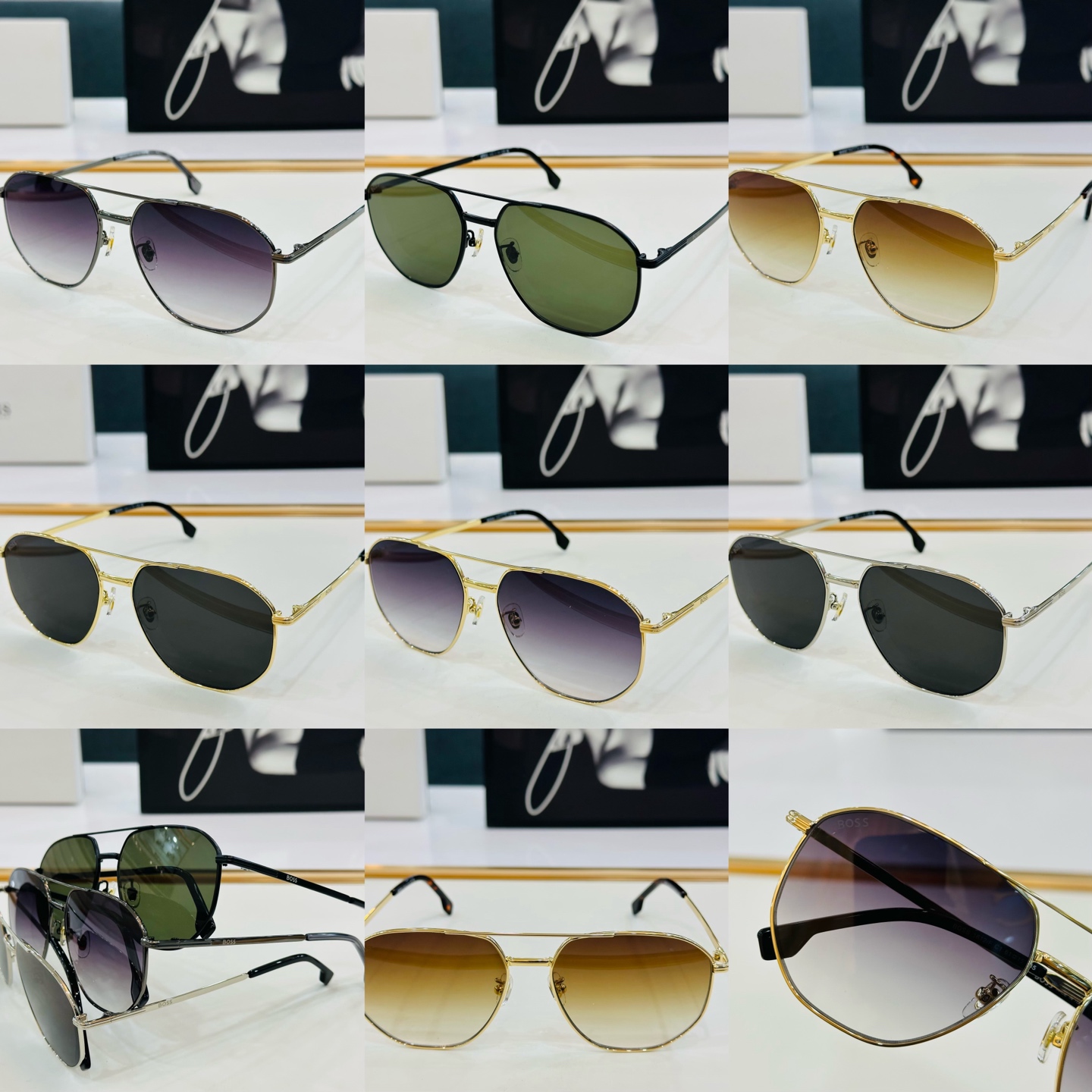 🆕 BOSS 1612/F Size：61口15-145 太阳眼镜 🕶🕶💋高品质 经典不过时框型 Z品质
