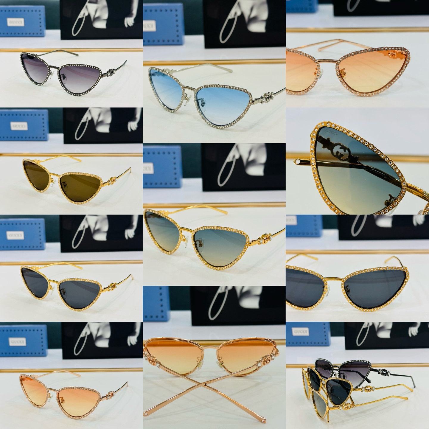 GUCC* 古家 GG1569S 🐝🐝系列 Size：59口17-145 🍁🍁 D超绝品质太阳镜 。