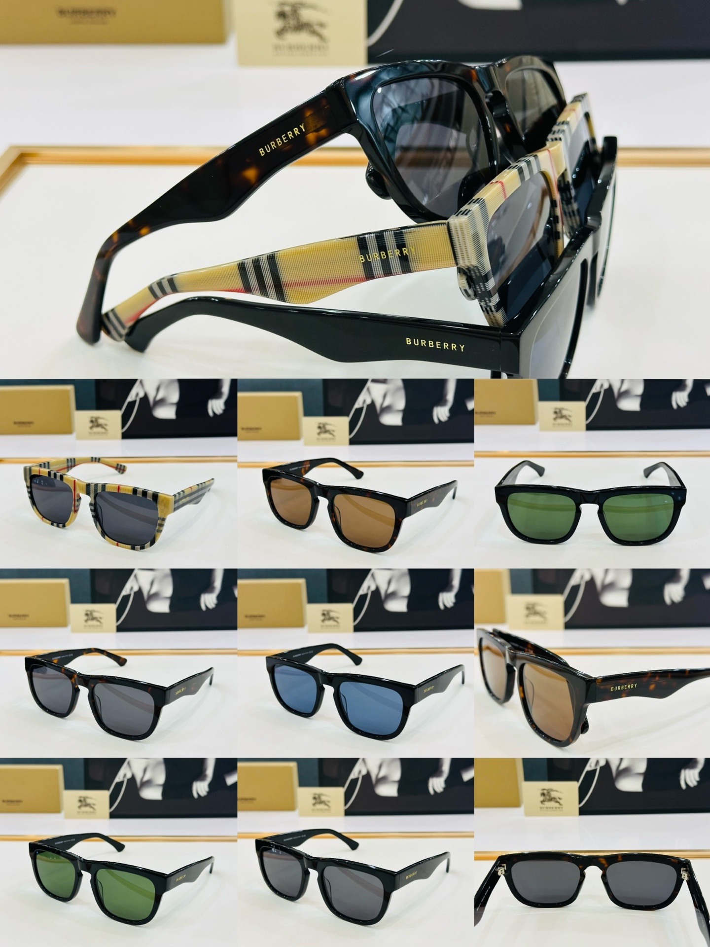 高品质✨BURBERR*✨ 巴家 BE4431U  
Size：56口20-145 女款太阳眼镜得意🌲🌲