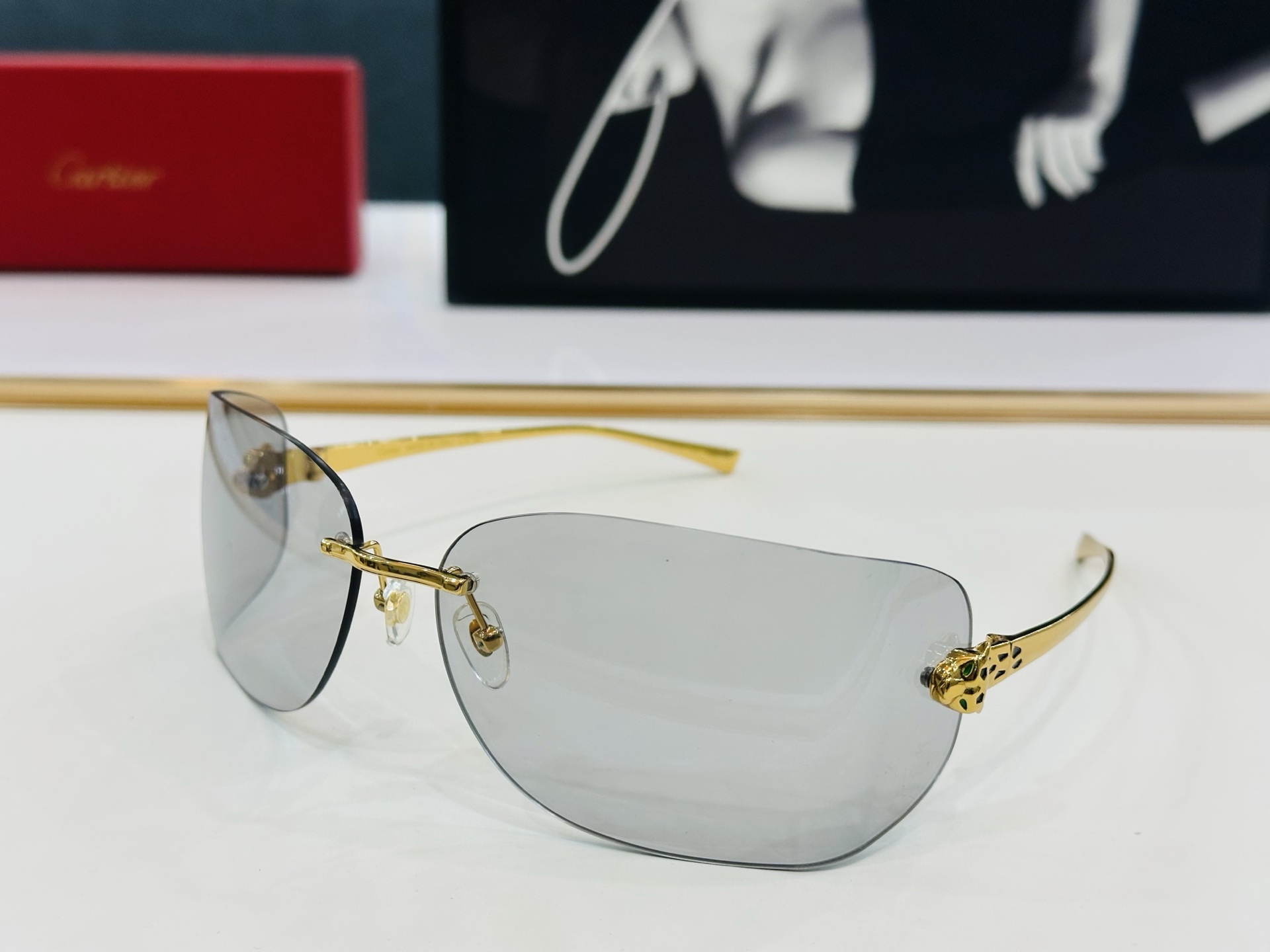 🆕 原版Cartie* 卡家 官网经典款 太阳镜 CT0266S Size：65口15-115 电镀工艺