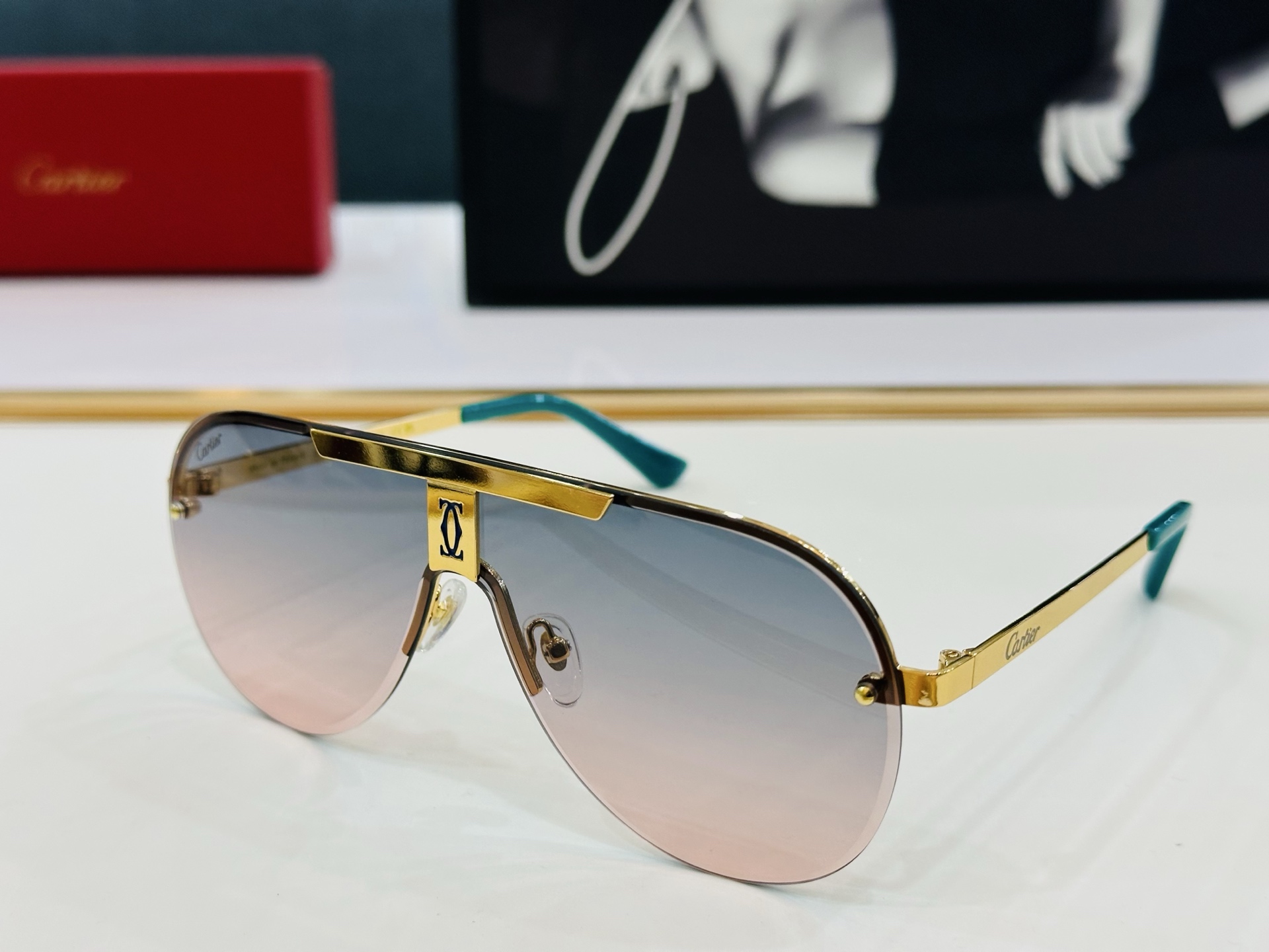 🆕 原版Cartie* 卡家 官网经典款 太阳镜 CT0633S Size：136口0-140 电镀工艺
