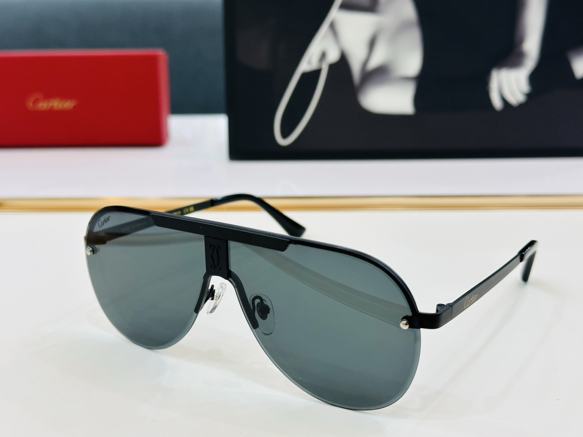 🆕 原版Cartie* 卡家 官网经典款 太阳镜 CT0633S Size：136口0-140 电镀工艺