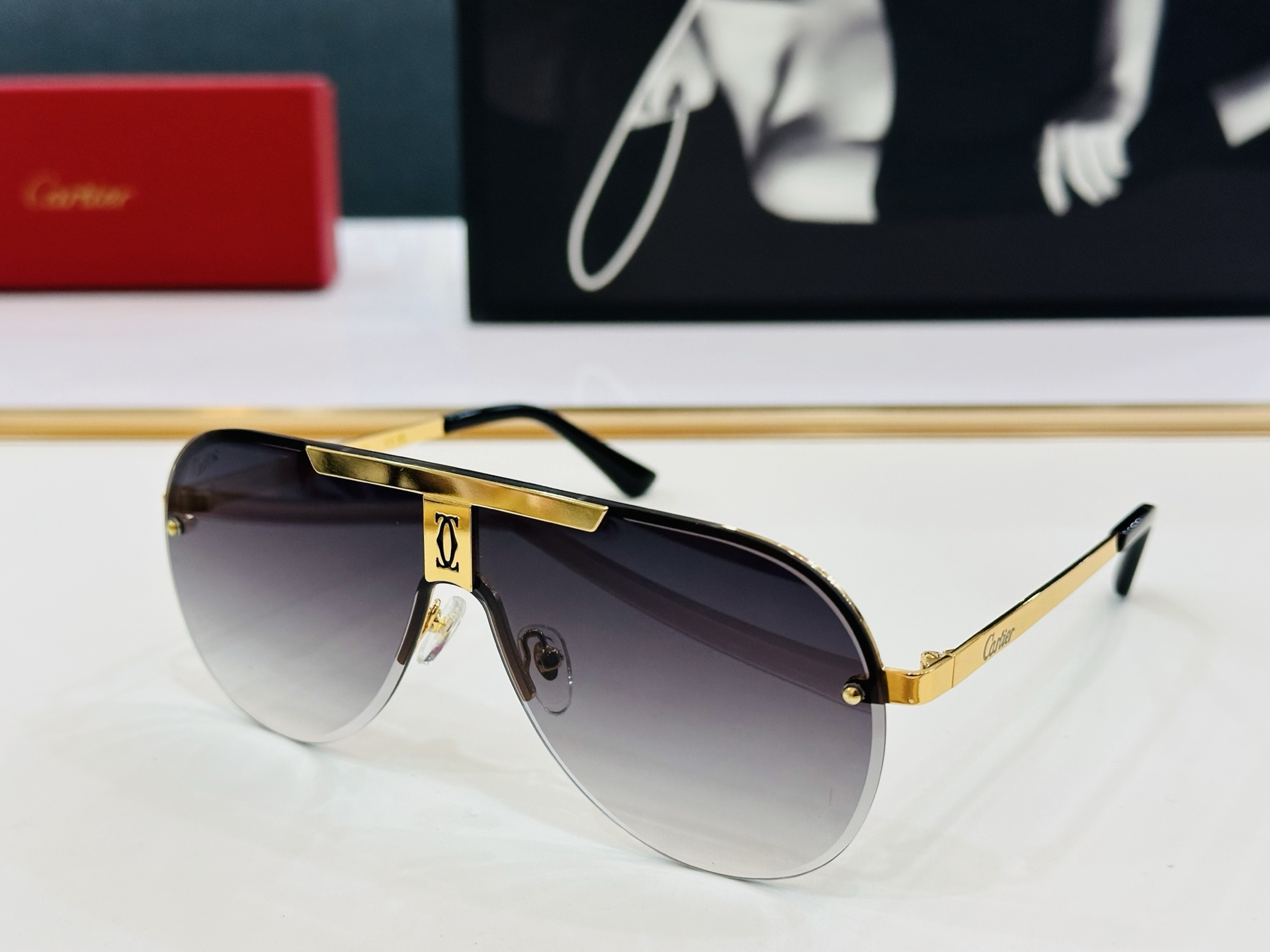 🆕 原版Cartie* 卡家 官网经典款 太阳镜 CT0633S Size：136口0-140 电镀工艺