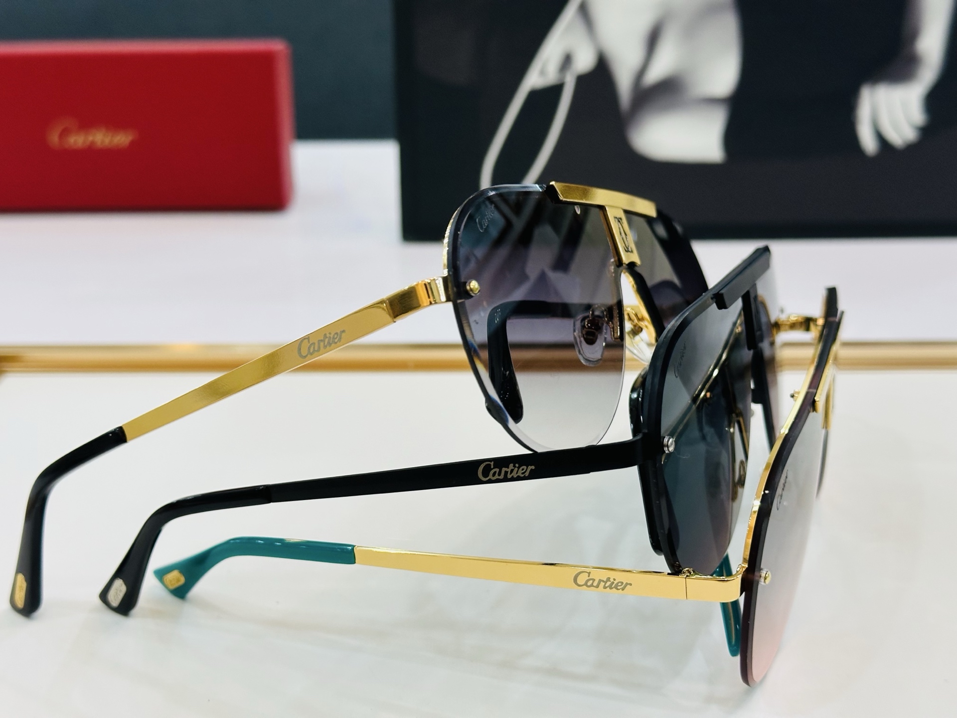 🆕 原版Cartie* 卡家 官网经典款 太阳镜 CT0633S Size：136口0-140 电镀工艺