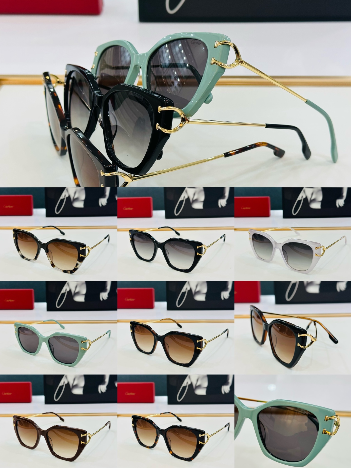 Cartier-卡家 ✨CT0530S  Size：56口17-145 不挑脸型 简约大气 时尚休闲 👌