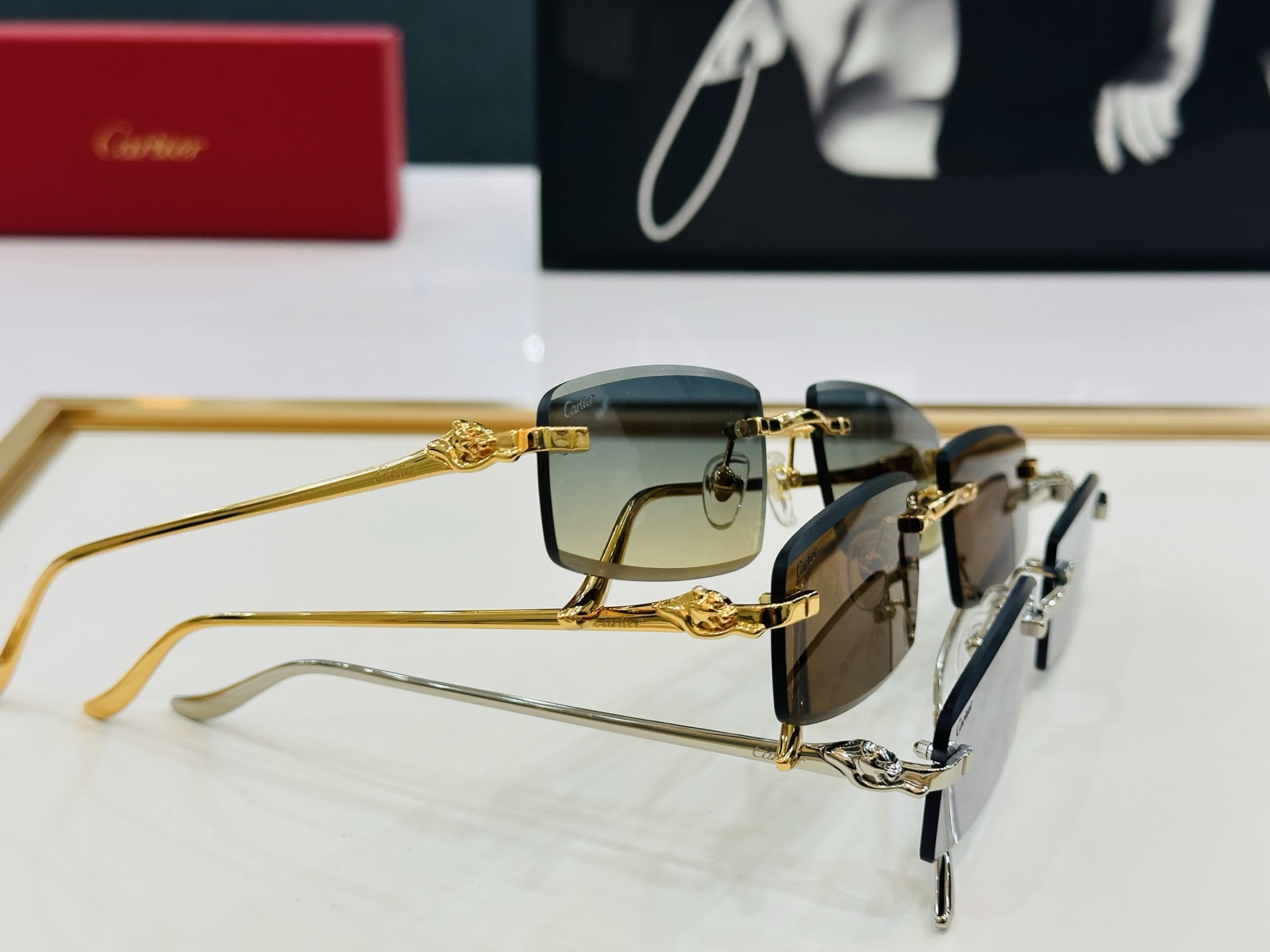 🆕 原版Cartie* 卡家 官网经典款 太阳镜 CT0505S Size：58口18-137  电镀工