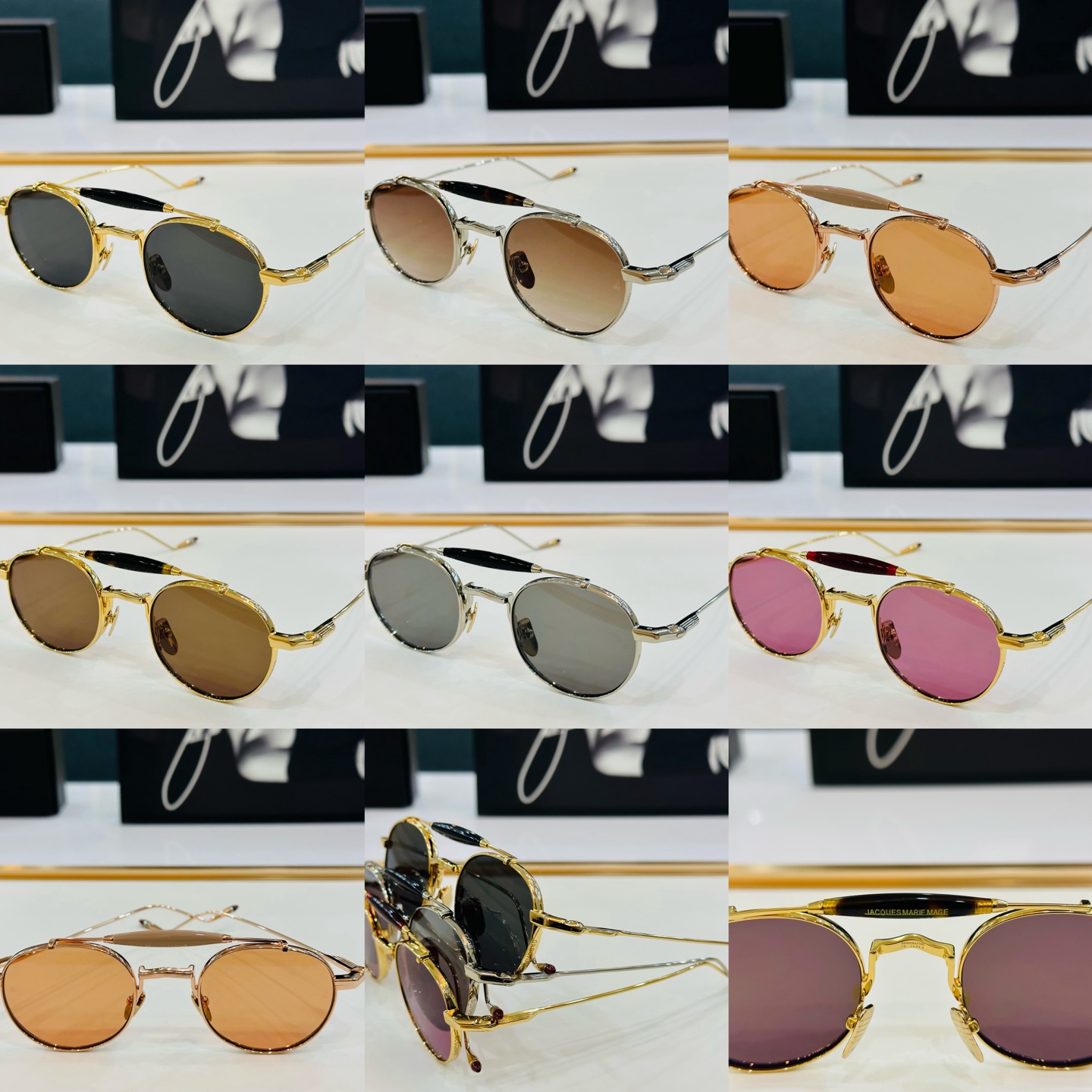 JACQUES MARIE JAPAN 日本手工眼镜 镜框採用上板材打造出  SIZE：51口23-14
