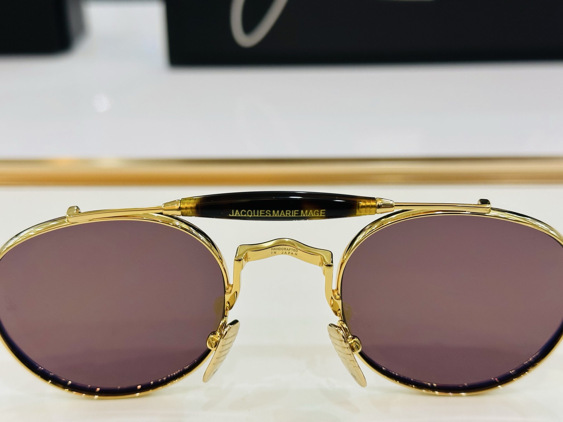 JACQUES MARIE JAPAN 日本手工眼镜 镜框採用上板材打造出  SIZE：51口23-14