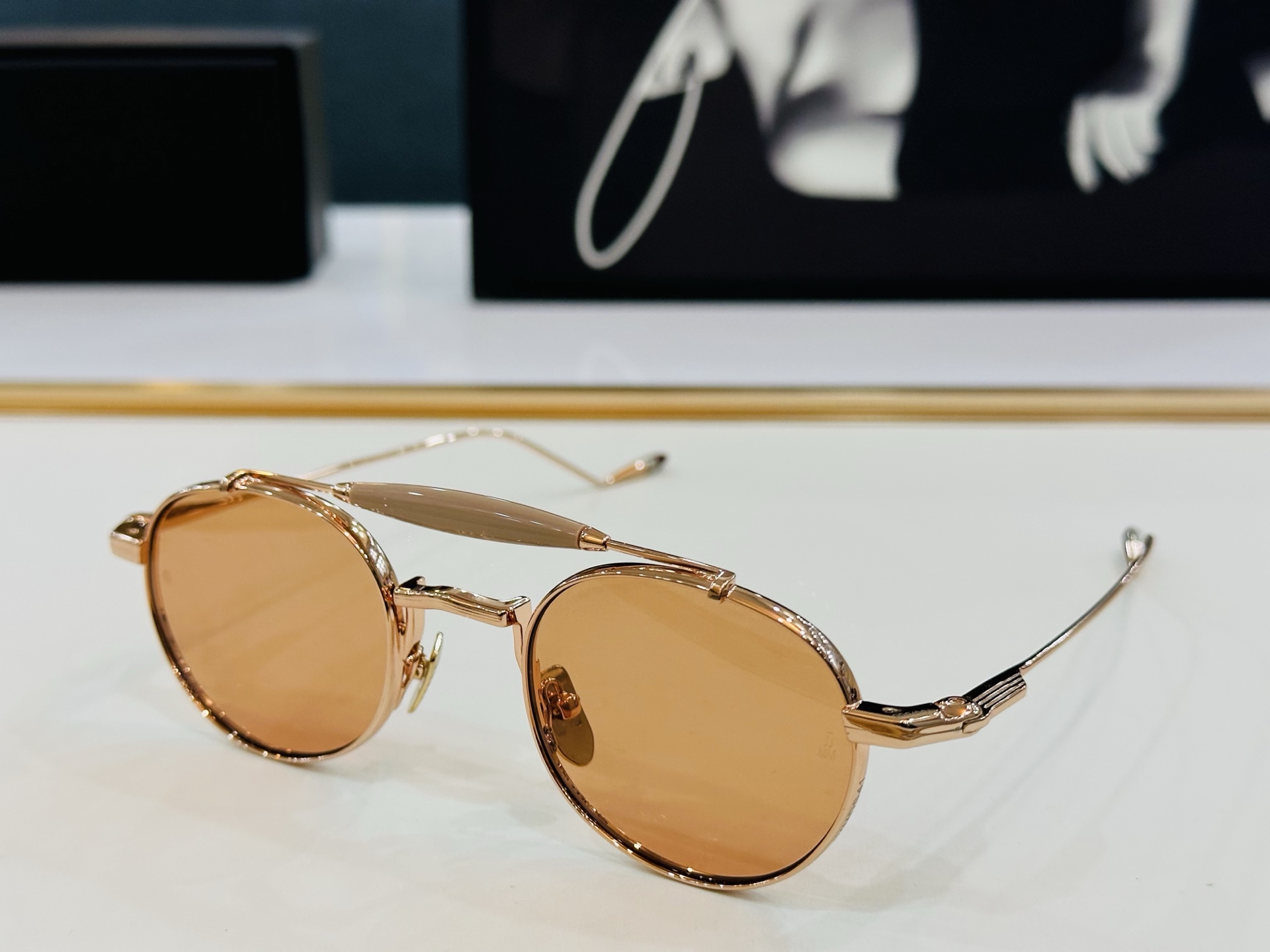 JACQUES MARIE JAPAN 日本手工眼镜 镜框採用上板材打造出  SIZE：51口23-14