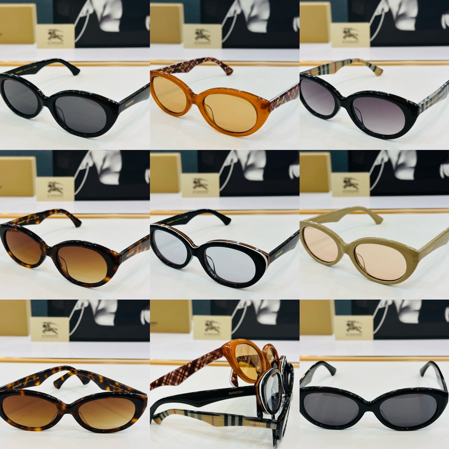 高品质✨BURBERR*✨ 巴家 BE6016  Size：54口20-145 女款太阳眼镜得意🌲🌲 b