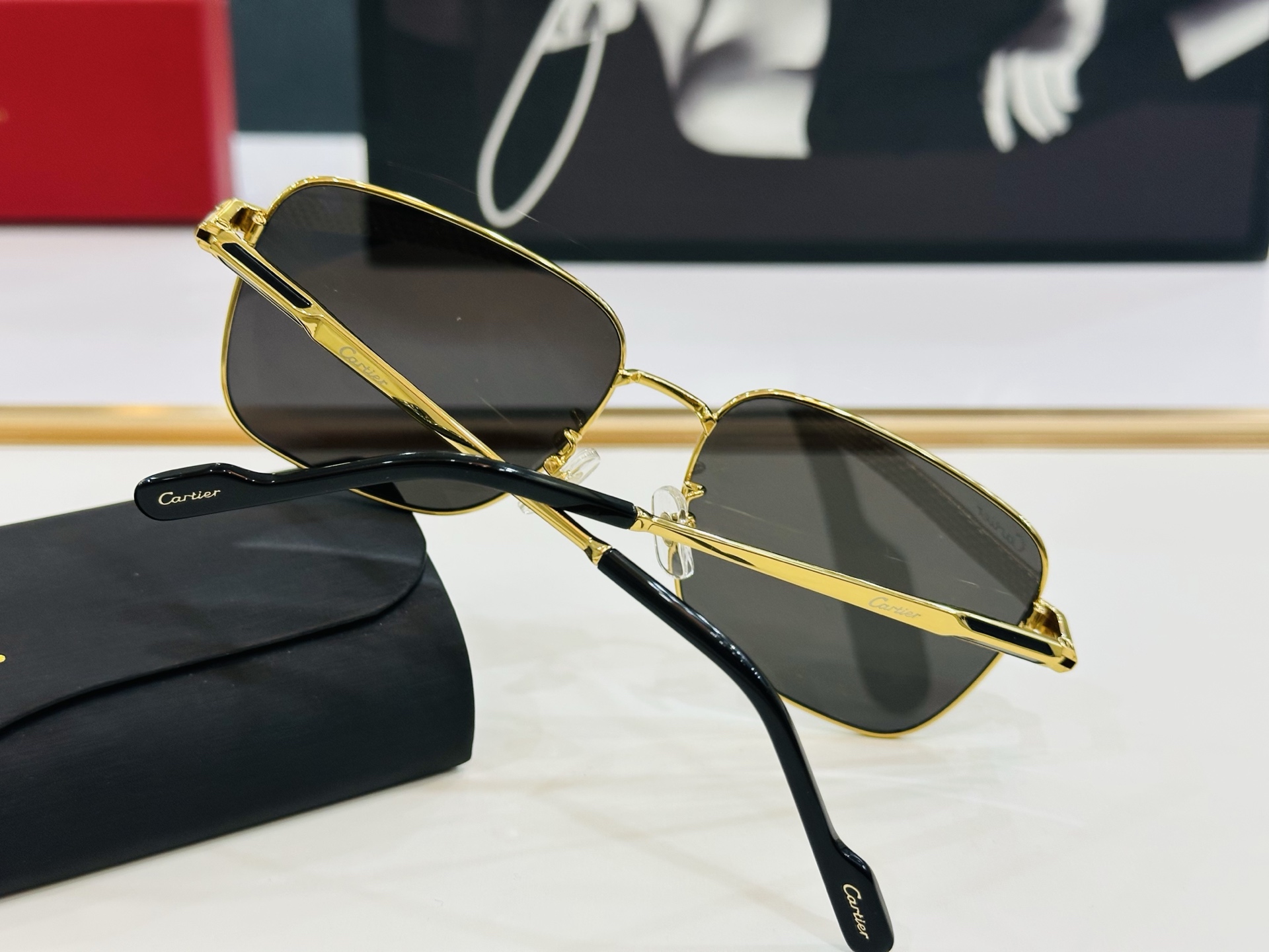🆕 原版Cartie* 卡家 官网经典款 太阳镜 CT0525S Size：60口17-145 电镀工艺